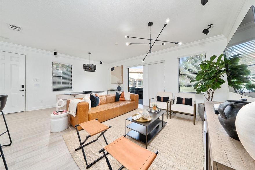 Beautifully updated home located in the highly desirable Eagle Creek Community in Lake Nona! Corner lot backing onto open green area, offering relaxing views. Features new A/C units, brand-new flooring (no carpet), newer appliances, and a remodeled master bathroom. Bright and open layout, move-in ready and impeccably maintained. One of the most upgraded homes in the community! Excellent location near top-rated schools, shopping, and major highways.