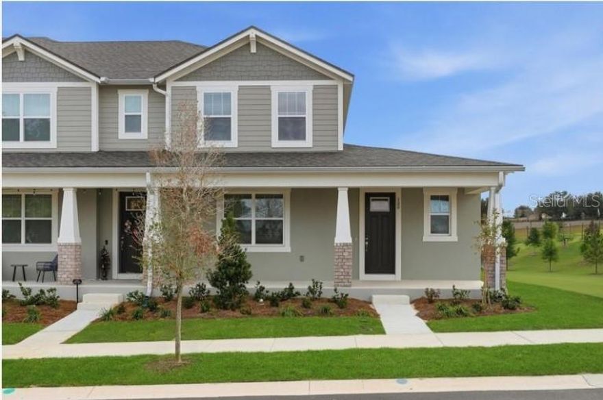 Under Construction. Experience luxurious living in the Sofia floorplan, where the spotlight shines on the exquisite first-floor owner's suite that exudes sophistication with a spacious walk-in closet, abundant natural light, and a private bath. This end unit boasts an open-concept ground floor, perfect for entertaining and daily life. With 3 bedrooms, 2.5 bathrooms, and a rear-loading 2-car garage, this residence offers both style and functionality.  Enjoy the convenience of first-floor laundry, while the 2nd floor features a loft and two generous-sized bedrooms. The thoughtfully designed kitchen showcases stainless steel appliances, a walk-in pantry, and a breakfast bar for a truly elevated living experience.