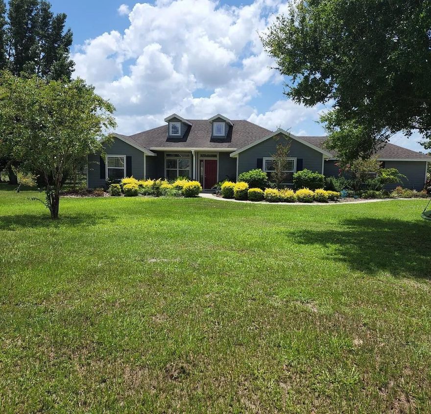 Experience peaceful living on 1.26 acres in the desirable Hammock Ridge community with this well-maintained 3-bedroom, 2-bath rental home, available for immediate move-in. The open, airy layout features vaulted ceilings, travertine flooring, and a spacious kitchen with stainless steel appliances, ample cabinetry, and a breakfast bar. The primary suite offers vinyl plank flooring, a tray ceiling with crown molding, a walk-in closet, and a relaxing bathroom with dual sinks, a jetted tub, and a separate shower. Two additional bedrooms share a convenient hall bath. Outside, enjoy a covered patio. With mature landscaping, a 2-car garage, an irrigation system, and a low-HOA neighborhood close to UF, Shands, I-75, and Celebration Pointe, this home offers comfort, space, and convenienceall ready for you now. Apply today!