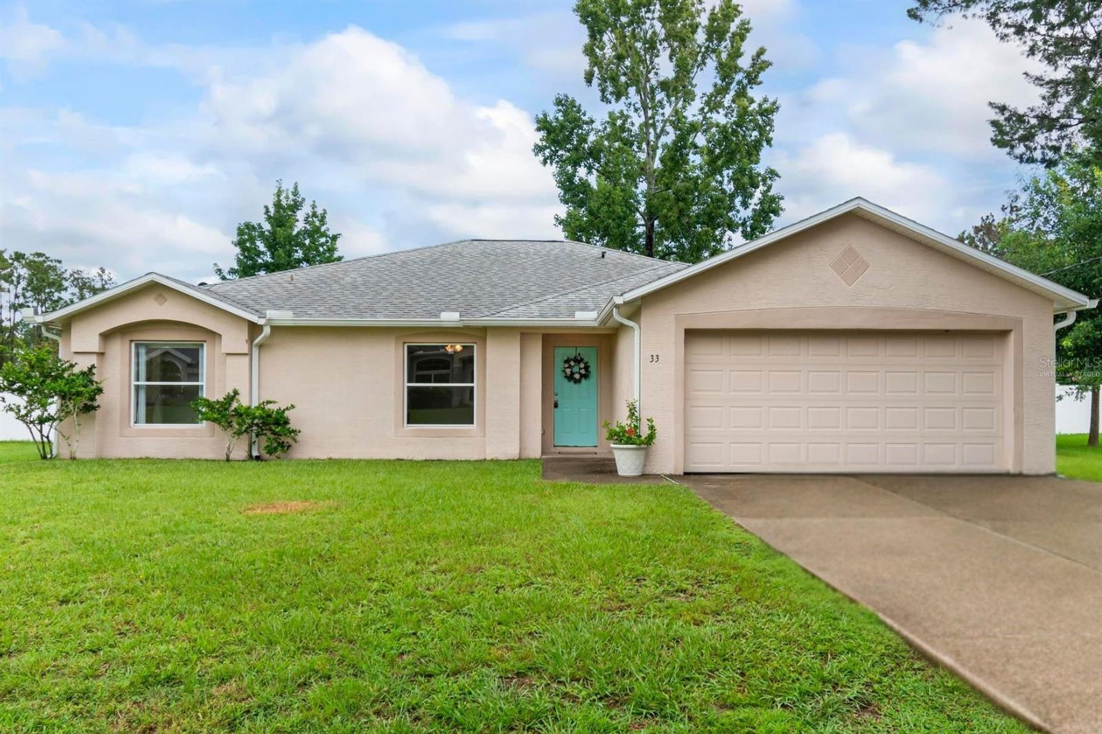 Charming and beautifully updated single-family home in the heart of Palm Coast! This spacious 4-bedroom, 3 full-bathroom property features TWO ENSUITE BEDROOMS, offering the perfect layout for multigenerational living, guest accommodations, or added privacy. All New Kitchen Appliances purchased with in the last two years!
Enjoy peace of mind with major system updates already completed — including a NEW ROOF in 2020 and a brand-new HVAC system installed in 2024. Inside, you'll find fresh interior paint and new flooring throughout, giving the home a clean, modern feel from the moment you walk in.
Step outside to a fully fenced backyard with a covered lanai, ideal for relaxing or entertaining year-round. With plenty of room to spread out, thoughtful upgrades, and a prime location, this home is perfect for families, first-time buyers, or anyone looking for a move-in ready option in a well-established neighborhood.
Don’t miss this opportunity — schedule your private showing today! Some photos are virtually staged!