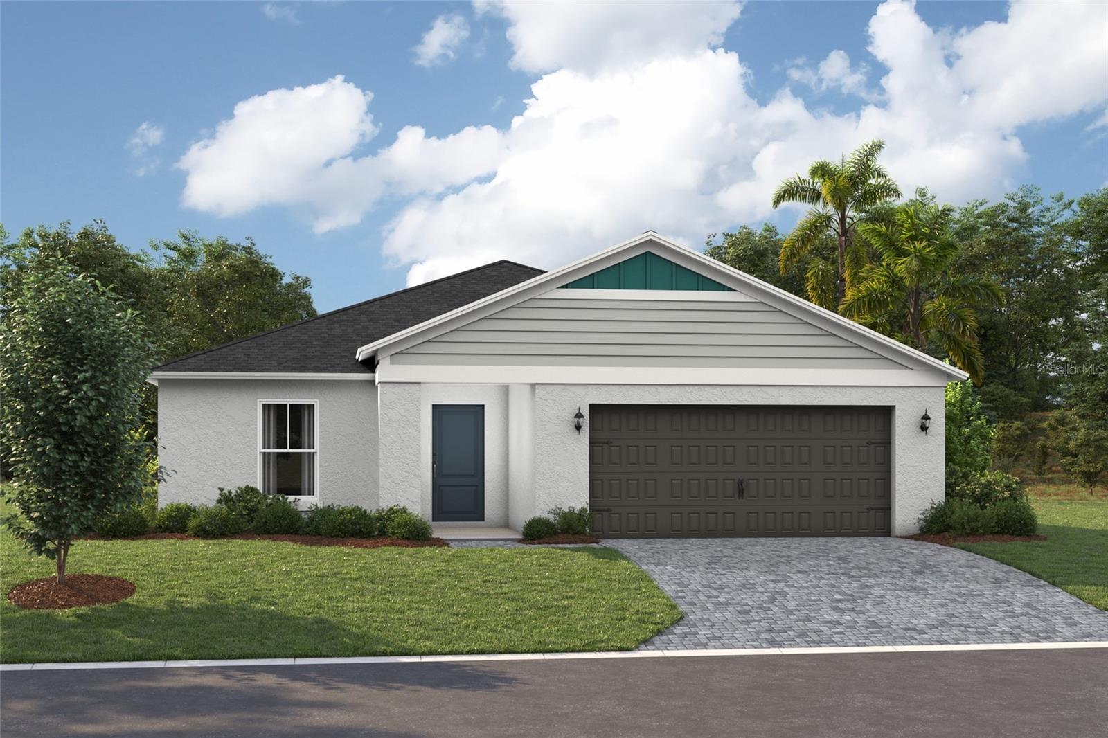 Under Construction. Discover a world of effortless elegance and comfort with the Valeria, a single-story home featuring 4 bedrooms, 2 bathrooms and a 2-car garage. The foyer leads to three bedrooms, a full bathroom, and a convenient laundry room with washer and dryer included. The vaulted-ceilings and open concept living, dining, and kitchen areas are perfect for entertaining or cozy family nights, all enhanced by sleek quartz countertops, stainless steel appliances and luxury vinyl plank flooring. Enjoy seamless indoor-outdoor living with access to the covered lanai through sliding glass doors in the dining area. The owner’s suite is spacious and can easily fit a large bedroom set, the owner's bathroom is impressive with a dual vanity, walk-in shower and an oversized walk-in closet. The smart thermostat with voice control and charming landscaping add to the home’s appeal and practicality.
Experience the essence of community living at Two Rivers. Located North of Tampa, residents enjoy all the dining and shopping options the Wesley Chapel area has to offer while staying close to nature. This master-planned community is inspired by the surrounding nature, nestled within woods, grasslands, and water allowing homeowners to fully immerse themselves in the outdoors. Resort-style amenities add to the luxury of the Two Rivers lifestyle while a full calendar of events fosters a sense of community.
Images shown are for illustrative purposes only and may differ from actual home. Completion date subject to change.
