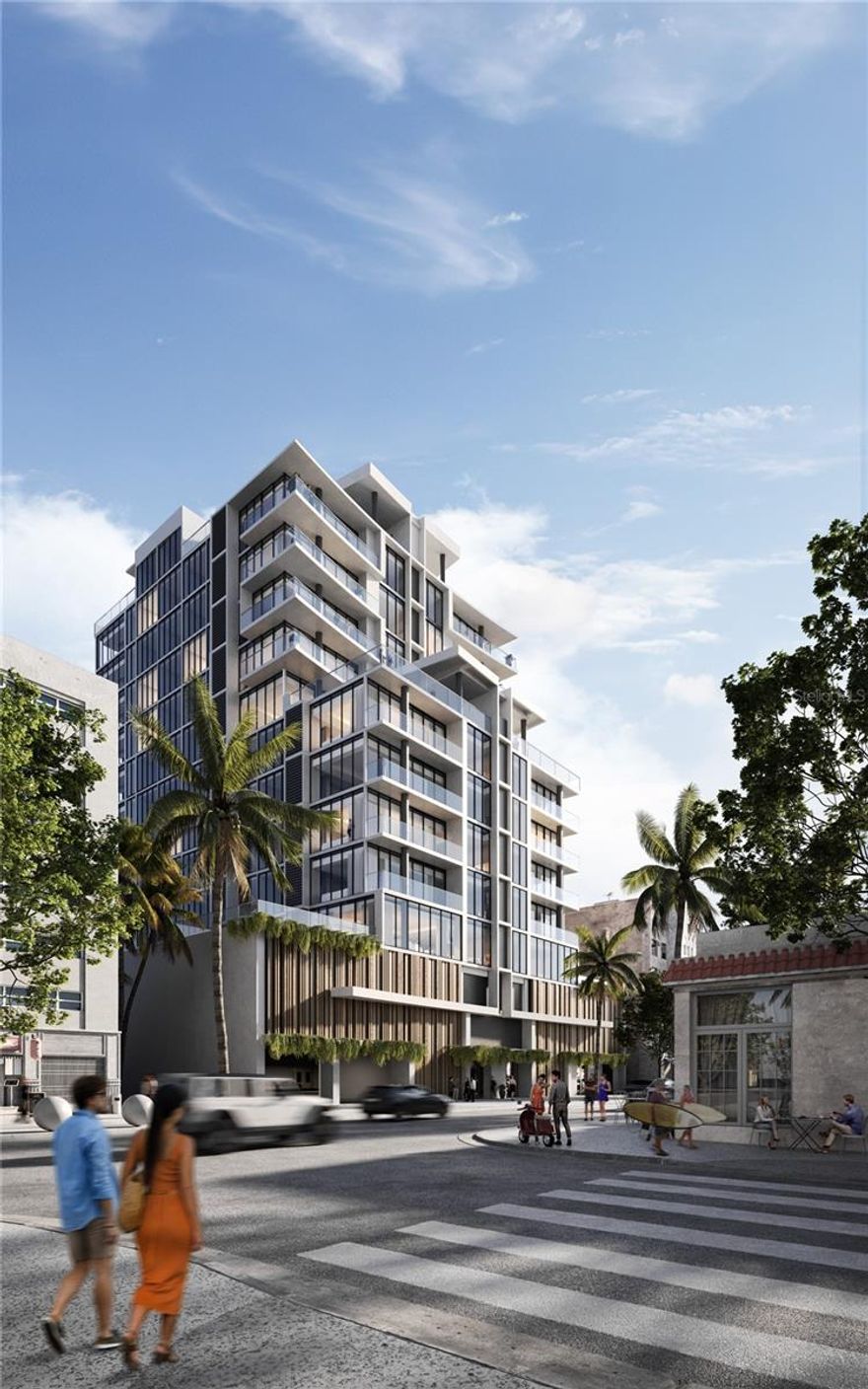 Pre-Construction. To be built. SELLING PRE-CONSTRUCTION- Located on Ashford Avenue in the heart of Condado Beach, The Icon offers a boutique collection of 30, two-to-four-bedroom residences of generous proportions, beautifully conceived details, and stunning ocean and city skyline views. 
 
Residence 501 is an expansive 3 bedroom, 3.5 bathroom corner residence offering 2,422 SF, including a sundrenched 96 SF west-facing terrace. With floor-to-ceiling glass windows, the sizable great room radiates with abundant natural light, showcasing northwest-facing exposures with partial ocean views. The private primary suite offers a walk-in closet and a spacious en suite four-fixture primary bathroom with a double vanity and freestanding shower, outfitted with natural stone materials and textures, and complimented with Kohler fixtures and accents.  The secondary bedroom enjoys west-facing views and offers an en-suite bathroom. A powder room and a utility closet with a washer and dryer complete this masterfully crafted residence.
 
Refined interiors by Palacios enhance this gracious space, crafted with elegant finishes and modern details as well as integrated smart home features. The gourmet kitchen is custom designed by Italian luxury brand, Boffi, featuring quartzite countertops, an oversized island, and is fully equipped with luxurious Sub-Zero and Wolf appliances that include a fully integrated refrigerator and freezer, five-burner cooktop, integrated dishwasher, wall oven, and wine refrigerator. For an added level of personalization, these kitchens are customizable, offering three different finish options to choose from. 
 
The Icon will feature amenities to compliment your lifestyle. An exclusive amenity program with 5,000 square feet of stylish indoor and outdoor spaces across three levels; including 24-hour security and concierge services, Business Lounge, Children’s Playroom, state-of-the-art Fitness Center and a rooftop pool with an enclosed resident’s lounge and outdoor kitchen area with a grill.
 
Two parking spaces with charging stations for electric cars and one storage unit are included in the purchase.
 
Delivery date Spring 2026.