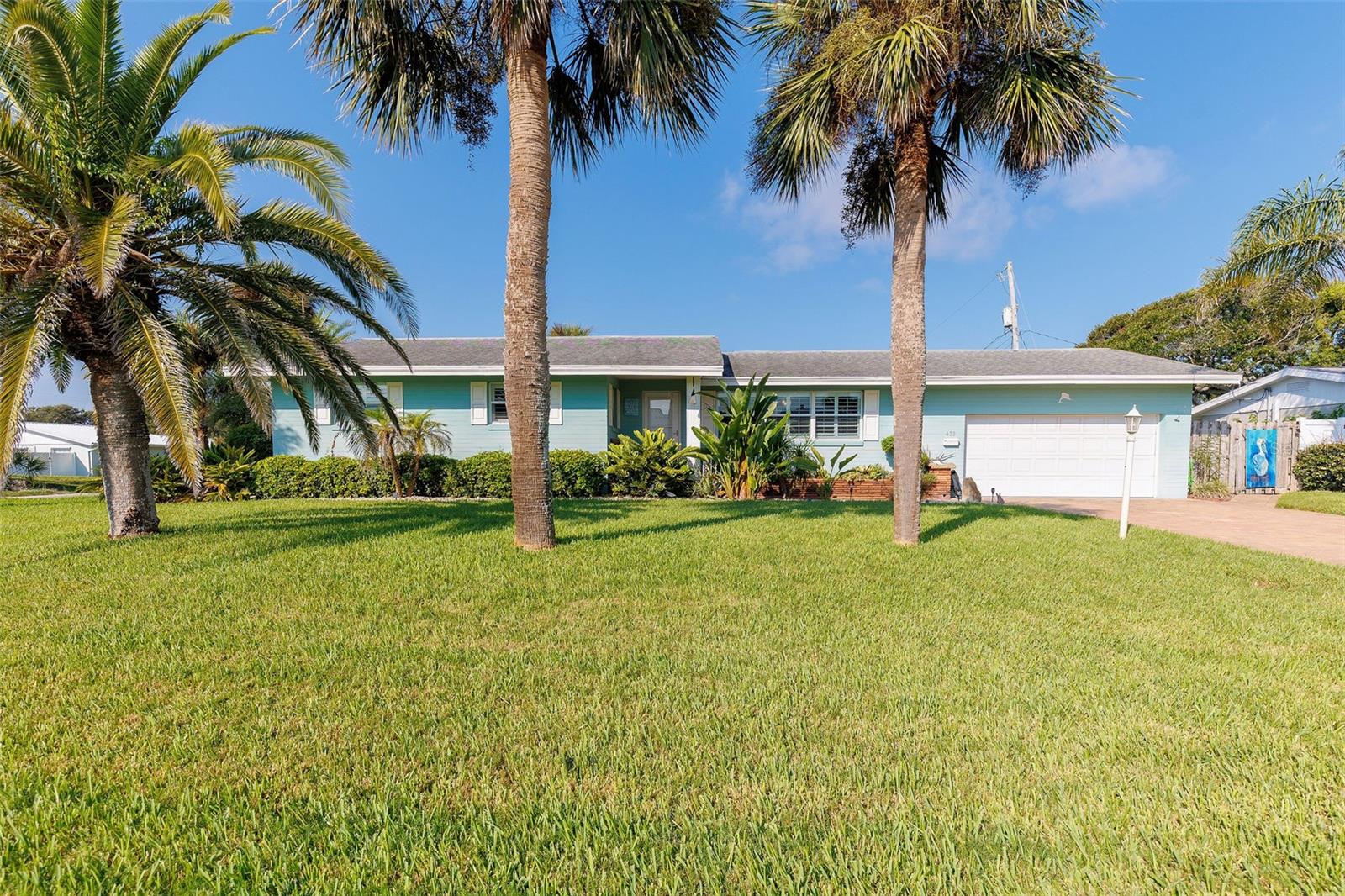 PRICED FOR A QUICK SALE! Charming Beachside Retreat with Modern Upgrades & Backyard Oasis. Welcome to this beautifully updated 3-bedroom, 2-bathroom home nestled in one of the most desirable neighborhoods of Ormond Beachside—just steps from the country club, golf course, and the best local shops and restaurants. Step inside and you'll be greeted by timeless Old Florida character—real hardwood floors, crown molding, and plantation shutters—paired perfectly with today's modern comforts. The heart of the home is the stunning, fully updated kitchen featuring sleek finishes, abundant cabinetry, and an open layout that flows seamlessly into the main living space, making it perfect for both entertaining and everyday living. Each bedroom offers comfort and style, while the bathrooms carry the same thoughtful charm with convenience. But the true showstopper is outside—your very own private backyard oasis. The sparkling pool invites you to relax and unwind, while the surrounding patio and lush landscaping create the perfect setting for summer barbecues, quiet mornings, or evening get-togethers under the stars. With its unbeatable location, classic character, and resort-style backyard, this home offers the best of Ormond Beachside living. Don't miss the opportunity to make it yours! All information taken from the tax record, and while deemed reliable, cannot be guaranteed.