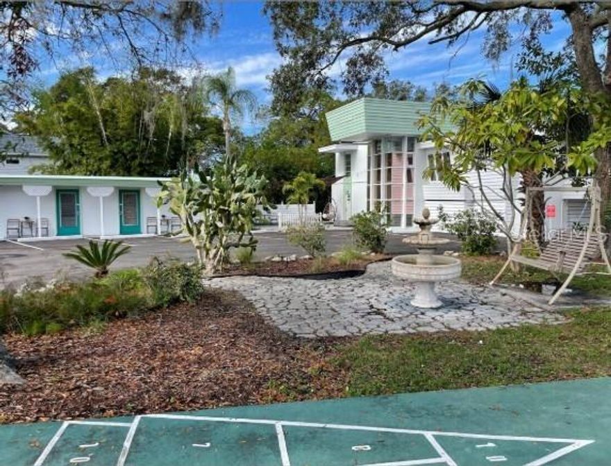 Fantastic opportunity near downbtown Dunedin. 10 unit motel on main thoroughfare