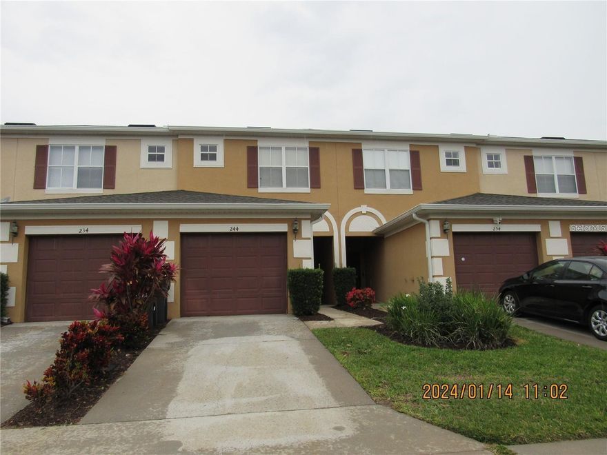 Investment opportunity. Tenant in place with Month-to-month lease. Very nice 2-bedroom 2 and a half bathrooms townhouse waiting for you in a gated community. This home is close to major Highways for all your dining and shopping needs. Sit on your back covered porch and enjoy your morning coffee. There is a community pool and spa to enjoy. Low HOA fees Do Not Delay Come See Today