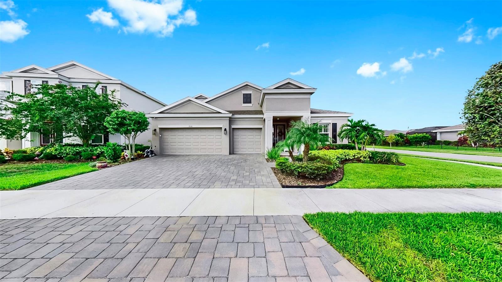Stunning 4-Bedroom, 4-Bath Pool Home with Office & Bonus Room on a Prime Corner Lot in Waterset!
Welcome to this exquisite Bay shore II model by WestBay Homes, a perfect blend of luxury, comfort, and energy efficiency. Situated on a spacious corner lot with lush trees for added privacy, this stunning residence offers everything your family desires.
Step through elegant double doors into a spacious, open-concept layout that invites natural light to flood every room. The large family room seamlessly connects to the chef’s dream kitchen, featuring double ovens, an oversized island, top-of-the-line appliances, a generous pantry, a convenient kitchen desk area, and an upgraded backsplash—ideal for entertaining or preparing gourmet meals.
The luxurious master suite boasts two expansive walk-in California closets, a walk-in shower, and dual sinks in the bathroom, providing a serene retreat. Upstairs, you'll find a versatile bonus room—perfect for family movie nights, game days, or a home gym.
Enjoy outdoor living at its finest with a stunning outdoor kitchen and bar, perfect for grilling and entertaining. The large pool and spa, equipped with a heater, create a year-round oasis for relaxation and fun.
Additional features include a dedicated home office, solar panels for significant energy savings, and numerous upgrades such as an upgraded lighting package, decorative ship-lapped accent wall, tile flooring in all living areas, plantation shutters on windows, ceiling fans throughout, and more—adding style, comfort, and efficiency to this beautiful home.
Located in Waterset, a vibrant community offering resort-style pools, tennis courts, basketball courts, a fitness center, walking trails, and more—there's something for everyone!
Don’t miss the opportunity to make this exceptional home yours. Call today for more information and schedule your private tour!