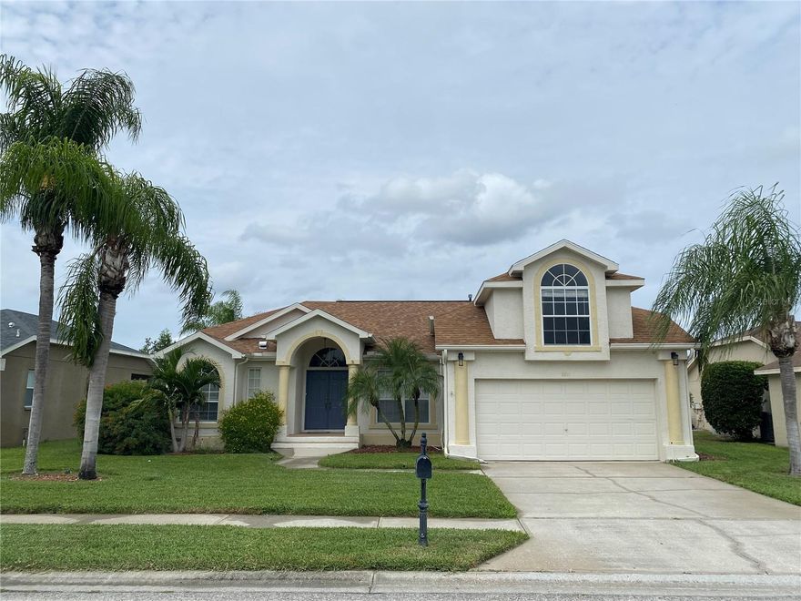 Florida Living, need we say more. If that is what your looking for then your journey is going to be complete with this Absolute Beautiful 4 Bedroom, 3 Bath, Pool Home. From the time you enter this home you feel relaxed and know when you shut that door youare in Your Sanctuary of Peaceful Tranquility. This Split Bedroom lay out with a Bonus 4th Bedroom and Bath on the second level (great for in-law quarters) boast a Solid Surface Kitchen, formal Dining area as well as Living Room, along with an open kitchen Florida room and 4 access points to lanai/pool area. The pool is fully enclosed with upgrades that helps set this home above the rest from pebble-tech surface finish to deck paver's and a spill over spa and yes a gas heating system. From the outside grill area to the privacy fenced yard and the beautiful landscapes, lanai area to enclosed pool, the well thought out layout of this gorgeous home lets you know that this is the place for you to call "Your Home". Oh and lets not forget about Location whether you need to commute for work or want to be in the center of all this area offers for Florida Living an or Retirement you will, with a quick glance at an area map, see the benefit to the location of this home. Property is being sold “AS-IS” with right to inspect. It is the buyers and buyer’s agent responsibility to verify all room measurements, utilities info, lot size, schools zoning, building addition permits, building materials, along with all property information in this listing. All room measurements and dimensions are estimates.