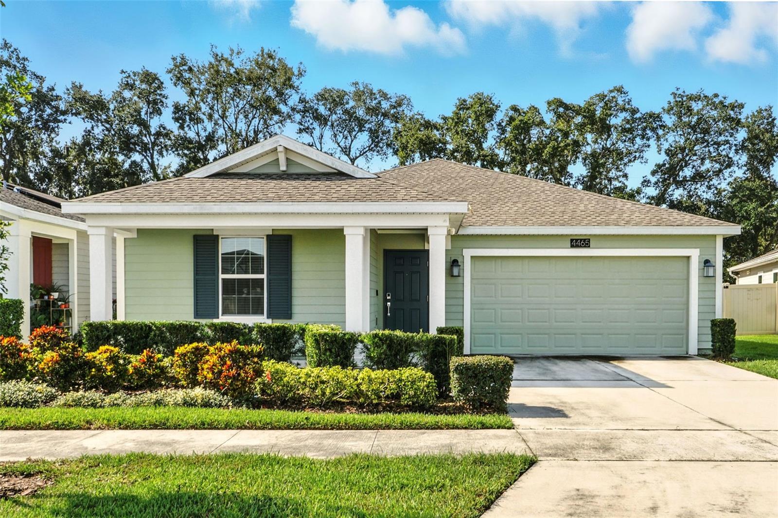 Welcome to this beautiful 3 bedroom 2 bath Bailey model home with a front porch and fenced in back yard. This homesite has no rear neighbor, the homesite is located closed from the community main entrance. This beautiful home is very well maintained by the homeowner, turn key ready for the new owner. This home has quite a few upgrades since being purchased new from the builder. Included in the upgrades are: fenced yard, luxury vinyl floors in the bedrooms and master closet (no carpet throughout the house), light fixture in the living room. The landscaping and irrigation system is maintained by the HOA, which is very convenient and provides care-free living and enjoyment. Amenities include a fully equipped fitness center, clubhouse, resort-style pool, tennis courts, soccer field, basketball court, dog park, childrens' playground and walking trails. Conveniently located to shopping, dining, entertainment and 30 minutes from theme parks such as Disney, Universal and other major attractions, it is conveniently located just minutes from shopping and dining, for example: Publix-1 mile, SunRail Station-2 miles, Lake Tohopekaliga-7 miles, Theme Parks; Disney-13 miles, The Loop Shopping Center-9 miles, Advent Health Hospital-8 miles. Schedule a showing today!