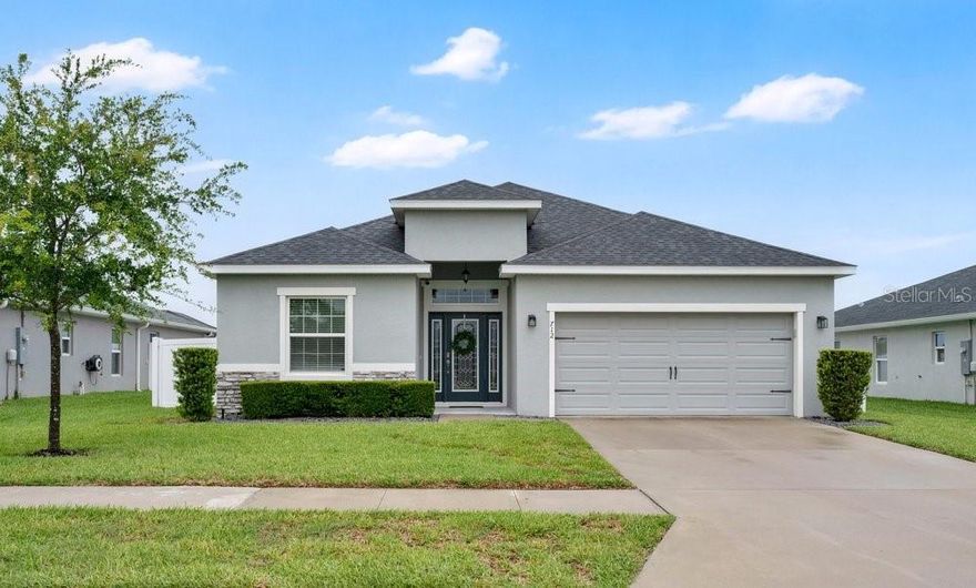 Like-New 4 Bedroom Home with Modern Finishes & Spacious Layout! Built in 2022, this beautifully maintained home offers the perfect blend of modern style and everyday functionality—truly move-in ready! Featuring 4 bedrooms and 2.5 bathrooms, this thoughtfully designed layout includes a convenient Jack-and-Jill bathroom connecting bedrooms 2 and 3, making it ideal for families or guests. The heart of the home is the stunning kitchen, complete with quartz countertops, ample cabinet space, and a large walk-in pantry—perfect for cooking, entertaining, and storage. Laundry room features extra built in shelf. Step outside through sliding glass doors to enjoy a covered patio overlooking a fully fenced backyard—great for outdoor dining, pets, or play.