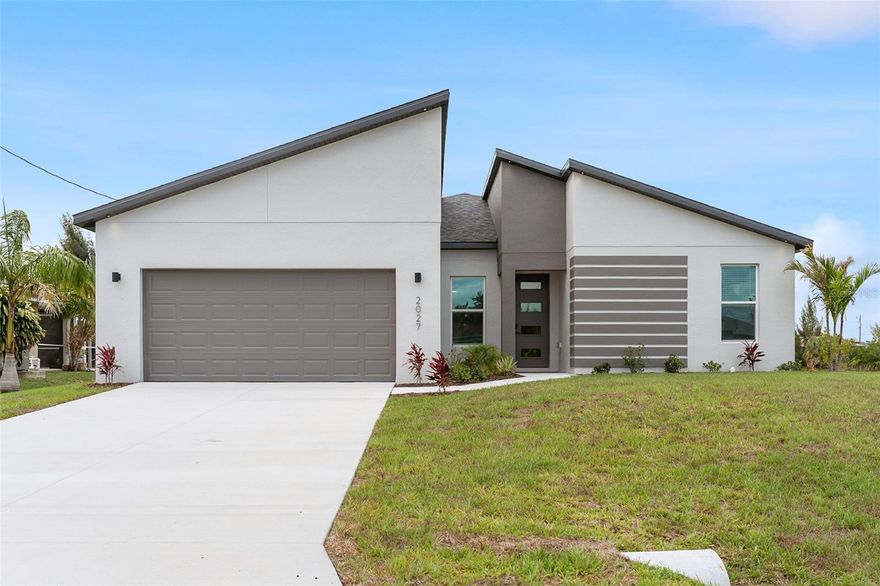 Experience modern comfort and easy living in this beautifully BRAND NEW HOME on a canal with a concrete seawall. Designed with an open-concept layout, the interior feels bright and spacious thanks to high ceilings and generous natural light perfect for everyday living. 2 car garage and plenty of yard space for you and your family (and pets, if you have them!). This property is brand new and includes unbelievably MODERN finishes and amenities that you will not find at any other rental property! Stainless steel appliances, QUARTZ countertops, 2” blinds, 100% tile flooring throughout, and luxury finishes just to name a few! With the LED lighting and ENERGY EFFICIENT doors & windows package, it is sure to help out your pocket book with utility costs! One-Time - Admin fee:$125, Additional Monthly Fees Pet fee: $25. YOU WILL NOT FIND A BETTER FEELING HOME FOR YOU AND YOUR FAMILY TO MOVE TO. WE ARE PET FRIENDLY! HURRY UP & APPLY TODAY!