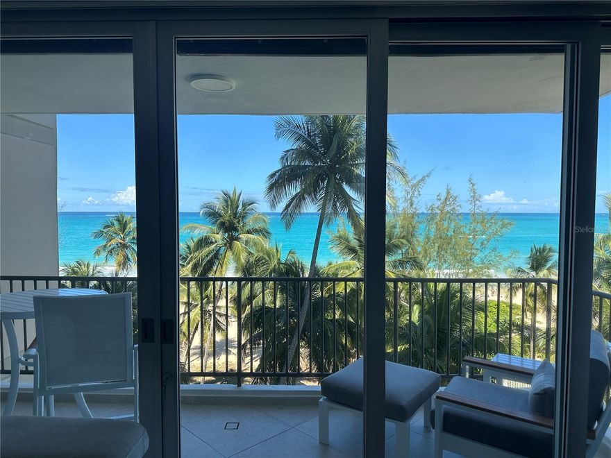 Spectacular Ocean View!! Gorgeous Ocean Front. Gaze into the Blue Horizon where the Sky Meets the Ocean! Feel the Nice Soothing Breeze! Just-Remodeled Corner Apartment! Everything New! 3 Bedrooms\ 2 Bathrooms Totally Equipped & Nicely Furnished and Decorated. Big Master Room w/walk-in closet & in suite bathroom. Ample New Kitchen with Lovely City View. Very Cozy Ambiance!! 1 Covered Parking. Condo Has Beach Access, Beautiful Garden Area, Pool & Gym, Best Sandy Beach in Isla Verde!! Security Guard 24/7. Walk to Restaurants, 5 Stars Hotels, Banks, Drugstore, Excellent Location!!!