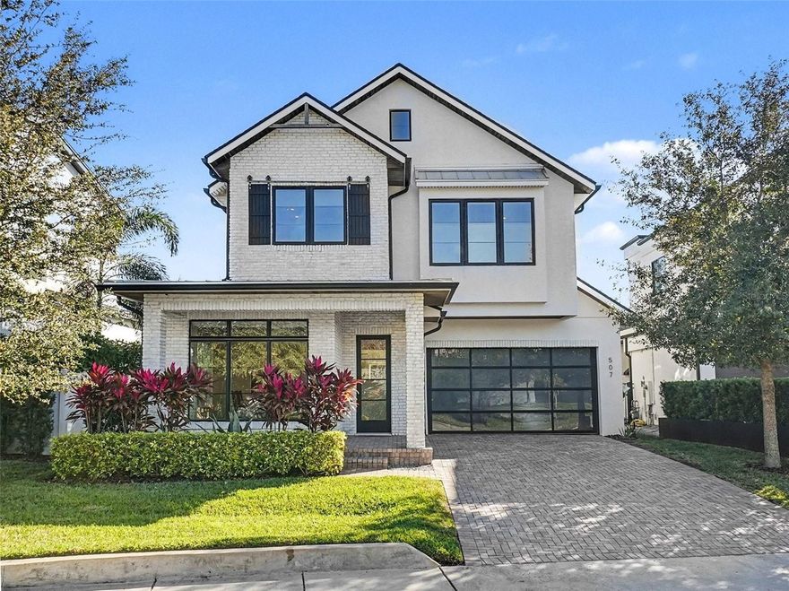 Designed for elevated living in the heart of Winter Park, this custom-built pool home on the largest interior lot in the community combines timeless craftsmanship, modern comfort, and an unbeatable location just steps from premier shopping and dining. Featuring 4 bedrooms, 3.5 bathrooms, a private pool, and a spacious backyard, this stunning home is thoughtfully designed for both comfortable living and effortless entertaining. The open-concept floor plan is filled with natural light and showcases impressive attention to detail throughout. The chef’s kitchen anchors the main living space with 42" designer cabinetry, quartz countertops with tile backsplashes, an oversized butcher block island, and a farmhouse sink. A gourmet Viking stainless steel appliance package includes a gas range with hood, French-door refrigerator, top-control dishwasher, and a microwave drawer. The main level features a full guest suite with a walk-in closet and direct pool access, along with a welcoming family room highlighted by a gas fireplace and a wall of sliding glass doors overlooking the expansive backyard. Upstairs, the primary suite serves as a luxurious retreat with a generous walk-in closet and a spa-inspired en-suite bath featuring a soaking tub, custom-tiled glass shower, and a dual-sink vanity. An upstairs loft offers flexible bonus space ideal for movie nights, a play area, or casual gatherings. Outdoor living shines with a covered lanai perfect for dining and relaxing, a fully fenced private yard, and a 10’ x 25’ pool with a sun shelf, creating a true backyard oasis. Located in Lake Killarney Shores, a community of thoughtfully designed custom homes with private lake access via a resident-only boat ramp, giving access to one of the cleanest lakes in Orlando. This property is within walking distance to Winter Park Village and minutes from Trader Joe’s, Hillstone, Bulla, and other sought-after Winter Park destinations