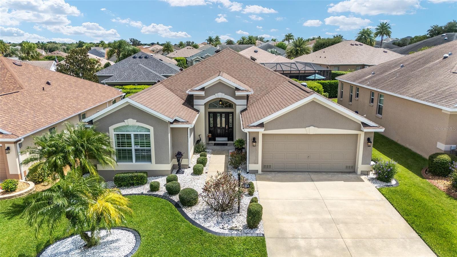 Beautiful Designer Lantana Model in The Village of Bonita between the “66’s” and close to the Bonita Pool!! ** UNIQUE AND UPGRADED THRU-OUT! Expanded 2,444 sq footage under Heat & Air (main Unit) with the added FAMILY ROOM & OFFICE/BONUS ROOM ** Rear Privacy Hedge Row, and 2-Level Patio for Entertaining!! – Roof & 2-Solar-Attic Fans installed in 2020!! ** HVAC 2020!! ** Electric Water Heater 2018!! ** Concrete-Block & Stucco Home, Gutters & Downspouts, Landscape Beds with Rock-mulch and Vented Garage Door ** NO CARPET – Only 18X18 Tile & Engineered Hardwood in the Home! ** Upgraded Lighting Fixtures, Ceiling Fans with Lights, 4-Door Stackable Slider, Eyebrow Windows, PLANTATION SHUTTERS & PRIVACY SHADES IN HOME!! ** Large Foyer Entry with Leaded Glass Inserts & Side-Lites and Hide-away-Screen Door - Eyebrow Window and Pendant Lighting ** The Kitchen with GRANITE COUNTER-TOPS, and BLACK STAINLESS (2017) SAMSUNG APPLIANCES; 4-Door Refrigerator w/ice & water on door, Microwave with Eco-mode, Dishwasher with Sanitize, and Flat-top Range with Multi-Zones and Warming Zone. Cherry Cabinets with Crown Molding, Light Rail and Under-Cabinet Lighting, Lower Pull-outs – SOLAR TUBE & CLOSET PANTRY ** Laundry Room with Built-in Coat Closet, Mounted Cabinets and WALK-IN PANTRY with Cabinets and Shelving, Maytag Commercial Technology Washer & Electric Dryer ** Primary Bedroom with BUILT-IN WARDROBE, and Walk-In Closet with Built-in Shelving System!! ** Dual Sinks with Granite Counter-Top, Cabinet Linen Closet with Built-in Hamper, Private Privy and Walk-in Roman Shower! ** Guest Bedrooms with Ceiling Fans and Closets!! ** Deep Garage with Whole House Water Filtration System, CHSP MAX Whole House Surge Protector, Utility Sink, Pull-down Stairs for Attic Access, Window, Irrigation System, and able to fit a compact car and golf cart nose-to-bumper!! (Buyer to measure garage) ** METICULOUSLY MAINTAINED Home in a SUPER LOCATION!! – Don’t miss out on this Gem of a Home!