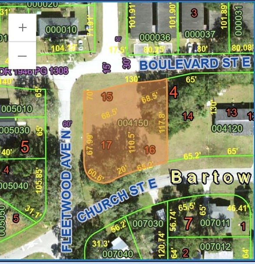 Residential corner lot .41 acres ready for you to build your dream home on.