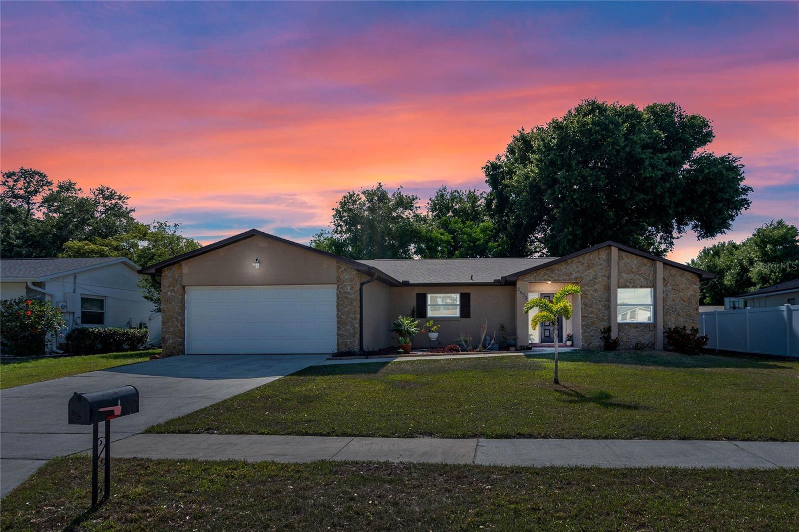 Welcome to this MOVE-IN READY 3 bed/ 2 bath home with flex room and NO HOA! This home is located in the heart of Kissimmee. Upon entering, you’ll notice the main areas of the home boasting 20x20 CERAMIC TILES. The SPLIT FLOOR PLAN offers a spacious primary bedroom on one side and the two remaining bedrooms with a full bath on the other side. You’ll enjoy spending time in your UPDATED KITCHEN that features a beautiful ISLAND with a BREAKFAST BAR & storage, GRANITE COUNTERTOPS, STAINLESS STEEL APPLIANCES and SOFT CLOSE cabinets. The large kitchen also includes a BREAKFAST NOOK. The primary bedroom has a WALK-IN CLOSET and En-Suite bathroom with a Stand Alone Shower. Enjoy entertaining on the COVERED & SCREENED PATIO while overlooking the FENCED backyard. This home is truly MOVE-IN READY with NEWER ROOF installed Dec. 2018, HVAC replaced in Oct. 2019. Home conveniently located minutes from restaurants, retail shopping and access to the FLORIDA TURNPIKE.