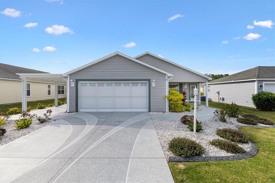 Experience comfortable, low-maintenance living in this beautifully updated 3-bedroom, 2-bath home just minutes from Lake Sumter Landing. This 1,483-sq-ft residence features Luxury Vinyl Plank flooring throughout and a bright, open layout ideal for both seasonal and full-time enjoyment. The kitchen showcases sleek quartz countertops, modern finishes, and excellent workspace for everyday cooking or entertaining. A new roof and new HVAC provide peace of mind and true move-in-ready convenience. Spacious bedrooms and well-appointed baths offer comfort and flexibility for guests or a home office. With its prime location near dining, shopping, and nightly entertainment, this home delivers an updated, easy-care lifestyle in one of The Villages’ most desirable areas.