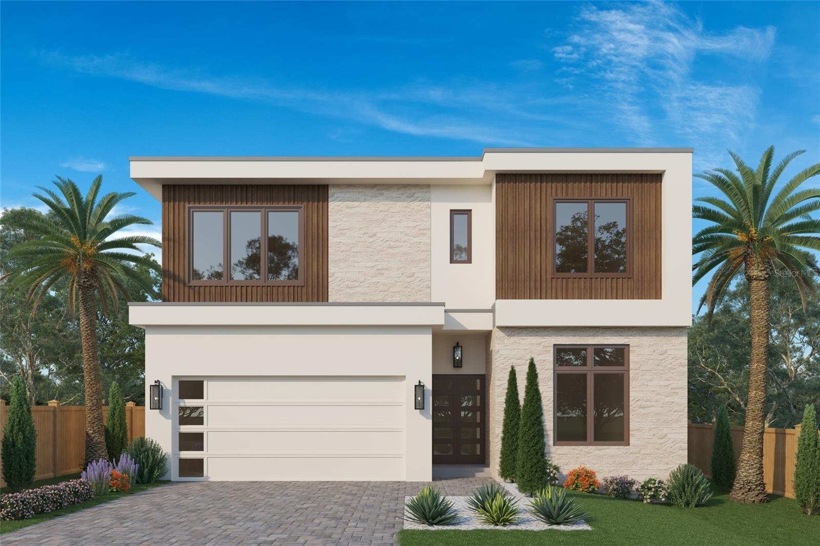 Pre-Construction. To be built. Located in the highly desirable Boulevard Heights neighborhood within the acclaimed Plant school district, 3209 W Bay Vista Avenue is a state-of-the-art preconstruction, luxury single-family home that boasts outstanding features designed with both hurricane hardening and climate resilience in mind. The entire home is built to meet or exceed the latest wind and FEMA flood requirements, with masonry exterior walls on both the first and second floors. It features "Impact Rated" insulated Lo-E windows and sliding glass doors, a hurricane wind zone (W6) rated "Modern Grooved" insulated garage door, and open cell foam insulation. Additionally, it has a generator switch prewire and gas plumbing for the generator, range, and tankless water heater, as well as a hardwired security system with camera-ready prewire points at all four outside corners.
The contemporary modern architecture and design of the home include a modern exterior with clean lines and multiple mixed design surfaces, complemented by opulent contemporary interior design selections and fixtures. Inside, you'll find a custom horizontal cable railing for the interior stairs, a modern linear fireplace, and a stunning floor-to-ceiling double-sided glass wine enclosure. The lavish gourmet kitchen is equipped with Thermador appliances, including a built-in refrigerator and freezer, a commercial Thermador gas range and hood with a full-height quartz backsplash and pot filler, and a built-in espresso machine, wall oven, dishwasher, and microwave drawer. The spacious quartz island and kitchen layout provide plenty of room for culinary creations.
The extravagant resort-style master wing features spacious, coffered 11-foot ceilings in the dressing area, master bedroom, and master closet. It includes a full-length three-sided mirror, an ensuite dressing area, a private morning bar/wet bar, and a massive shower and tub wet area with frameless glass panels and floor-to-ceiling tile. Outstanding design features throughout the home include 11’4” first-floor ceilings and 10’-11’ second-floor ceilings with 8-foot-tall doors, private en-suite baths for all bedrooms, and custom-selected luxury flooring and bath tile. The flex space on the second-floor loft area can be customized as a second home office, in-law suite, or home theater.
The custom pool package completes the luxurious outdoor living experience, featuring a sun shelf, color LED lights, Pebble Tec interior, bubbler fountain, and bullnose coping. This home perfectly blends modern design with practical resilience, offering a safe and stylish living environment in a highly sought-after location in the Plant High school district.