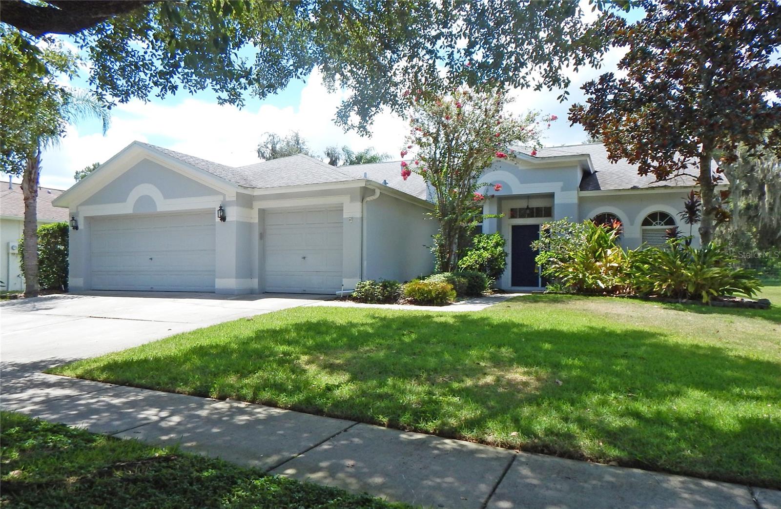 Check out this amazing 4 bedroom, 3 bath, pool home with a 3 car garage in Fishhawk Ranch, one of Tampa's premiere master planned communities! With an open split bedroom floorplan this home boasts vaulted ceilings, a formal dining area, a large kitchen with granite countertops, breakfast bar, eating area, pantry closet and more! The master suite features a large walk in closet, dual sinks, a garden tub and glass enclosed shower! Through the sliders and out back you will find a large screen enclosed pool and patio overlooking a wooded conservation area, meaning NO REAR NEIGHBORS! Fishhawk residents will enjoy access to community pools, parks, rec centers, trials, tennis, basketball, fitness, trials, and top rated schools! Property will be owner managed. Lawn, interior pest, and pool service is included.