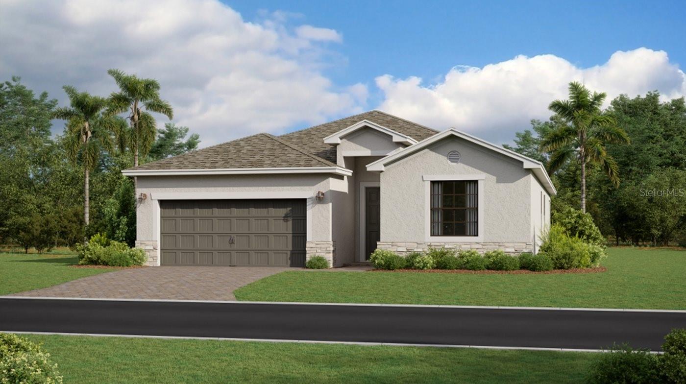 THIS HOME IS READY FOR YOU NOW!! Island Lakes at Coco Bay is a master-planned community of new homes that seamlessly blends coastal living with modern comfort, now selling in Englewood, FL. Island Lakes at Coco Bay offers the perfect balance of relaxation and activity to suit your desired lifestyle. The modest yet inviting clubhouse is where neighbors become friends. Dive into the refreshing waters of the resort-style pool or indulge in friendly competition on the sports courts. This single-story home offers versatile living, with an open design among the dining room, kitchen and family room, which lead to a covered lanai for outdoor experiences. Surrounding the space are all four bedrooms, including the lavish owner’s suite with an adjoining bathroom and a large walk-in closet. A versatile two-car garage completes the home. Prices and features may vary and are subject to change. Photos are for illustrative purposes only.