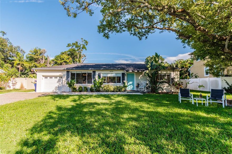 AVAILABLE STARTING APRIL 15, WITH THE POSSIBILITY OF AN EARLIER MOVE-IN IF NEEDED. STEPS AWAY FROM BAYSHORE BLVD!! Charming REMODELED 3-bedroom ranch-style UNFURNISHED home within walking distance to Bayshore Boulevard in desirable South Tampa. This light and bright home features an open floor plan with large windows overlooking the yard. The spacious kitchen includes NEW stainless steel appliances, solid wood cabinets, a deep sink with professional faucet, and a 5-burner stove. The dining area flows into the living room, creating a comfortable space for everyday living and entertaining. The primary bedroom features sliding barn doors and great natural light, while the additional bedrooms offer flexibility for guests, a home office, or a gym. The bathroom showcases stylish tile with a charming retro feel. Enjoy the large fenced backyard with covered patio, perfect for relaxing or entertaining. Additional features include a NEW water heater, NEW flooring throughout, a 1-car garage, and NEW washer and dryer. Ideally located just minutes from Tampa Yacht Club, Ballast Point Park, MacDill AFB, restaurants, and more. Experience South Tampa living at its best. Photos show the home staged; the property will be delivered unfurnished.