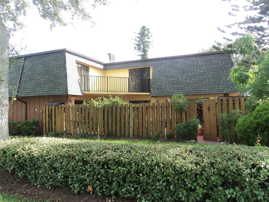 RENOVATED AND JUST TWO BLOCKS TO THE BEACH!  This rare 3 bedroom 2.5 bath town home updated in 2020 with a new Donati roof, mansards and gutters.  Enjoy the NSB lifestyle only steps away from the beach and bring your bicycles, kayaks and surf boards with a huge fenced courtyard and storage shed for your toys.  The kitchen was renovated with a large island, Corian countertops and newer GE stainless steel appliances in 2016.  The family room has new flooring with ceramic wood like floor tiles and all new screens on sliders.  A downstairs bedroom with a large closet works well for a guest room or an office space.  The downstairs laundry is complete with a stacked washer/dryer.  All flooring in the home is ceramic tile or laminate with carpet only on the stairs and landing.  Step onto the balcony and enjoy the ocean breeze then relax in your master suite with a private bath and walk-in closet.  Living beach side is worry free in a home constructed of steel reinforced concrete.  Recent upgrades include;  2020 new roof, mansards and gutters with transferable manufacturer's warranty, freshly painted ceilings throughout, new fence, new ceramic tile flooring 2018 and a new updated electrical panel in 2019. ;Water: City