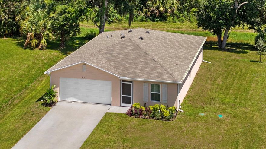 TURN KEY LUXURY MEETS ULTIMATE PRIVACY! Step into this stunning, ALL FURNISHED 2024 BLOCK BUILT MASTERPIECE, perfectly situated on an OVERSIZED DRY CANAL LOT for maximum privacy and space. This is the ultimate "peace of mind" home, featuring a 10-YEAR STRUCTURAL BUILDER WARRANTY and full hurricane shutter protection. Whether you are looking for a sophisticated "forever home" or a high performing AIRBNBwith no rental restrictions, NO HOA, and NO CDD, Not Flood Zone this property is designed for both modern living and maximum investment potential!
The heart of this 4-bedroom, 2-bathroom sanctuary is an open concept kitchen that is a culinary enthusiast’s dream, featuring high grade granite countertops, a large walk-in pantry, and premium stainless steel appliances. The luxury continues into the owner’s suite—a private retreat with a massive walk-in closet and a spa like bathroom. Practicality is everywhere, including a dedicated laundry room with a brand new extra large Maytag washer/dryer set, upgraded lighting throughout, and a screened-in front porch with tiled floors. Car enthusiasts and hobbyists will fall in love with the AIR CONDITIONED 2 CAR GARAGE and an extended long driveway with plenty of room for all your vehicles. The beautifully landscaped backyard offers a lush, private backdrop with ample room to add your dream pool. Enjoy the quiet serenity of a premium neighborhood while being minutes away from Wellen Park, CoolToday Park (Braves Spring Training), Warm Mineral Springs, and the pristine sands of multiple area beaches. With easy access to I-75 and US-41, this sunshine retreat is close to everything yet feels worlds away. Don't let this one of a kind opportunity pass schedule your private showing today and start living the Florida dream!