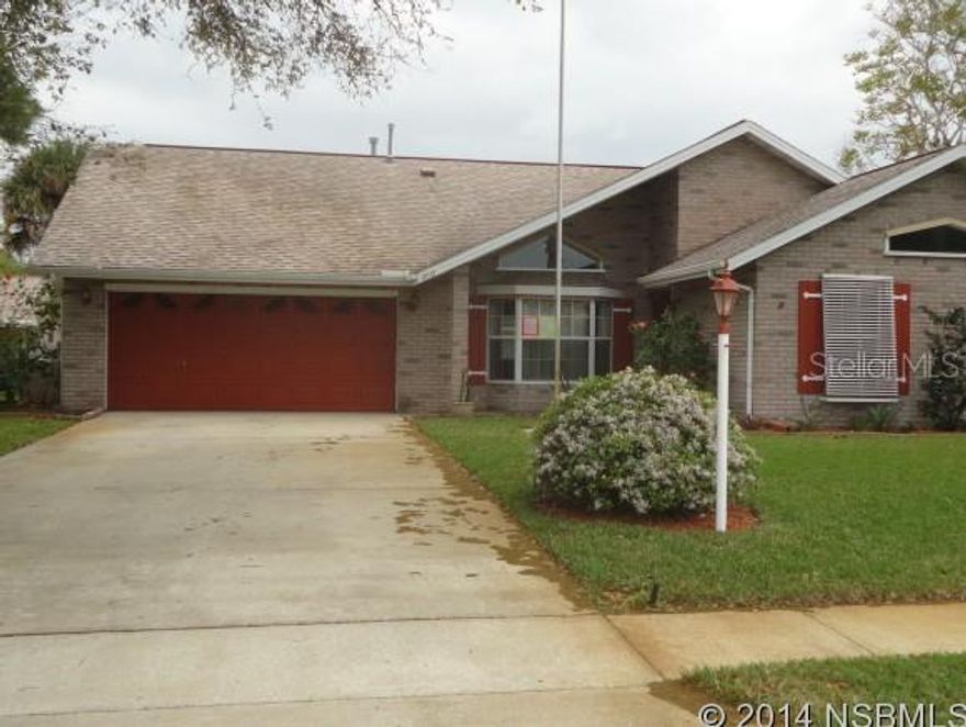 Nice floor plan and lots of square footage.  Manicured lawn.  Move in condition. Freshly painted, new flooring.  Nice Florida room off kitchen.  Counter bar and lots of cabinets in kitchen.  Family room off kitchen.  Combo living dining room with vaulted ceilings.  Sprinkler system. ;Water: City