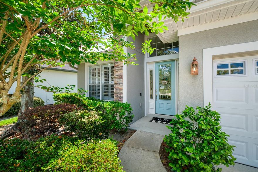 Welcome to 863 Oakbranch Place, where thoughtful design meets exceptional upkeep in one of Sanford’s most desirable communities. This 4-bedroom, 3.5-bath home with a private office, formal dining room, and spacious upstairs bonus suite offers both flexibility and function.
Inside, you’ll find 12’ ceilings in the main living areas, large-format tile flooring, plantation shutters throughout, and a clean, modern aesthetic with no carpet. The kitchen is equally refined, featuring a farmhouse sink, touchless faucet, dual-zone oven with warming drawer, and a newer counter-depth refrigerator. The custom office includes built-in dual workstations and ample storage—ideal for working from home.  

The primary and guest accommodations are well-appointed, including a fully remodeled guest bath (2023) with dual shower heads and a rain feature. Major updates provide peace of mind, including a *2021 roof*, whole-house water filtration system, hybrid WiFi-enabled water heater, and dual A/C systems with app-based controls. 

Step outside to a private, fully fenced backyard designed for both relaxation and entertaining. The heated saltwater pool features waterfalls, a sunshelf with bubblers, and updated equipment including a new salt cell (2026) and WiFi-enabled pump. A 3-car garage with upgraded doors, storage systems, and smart opener completes the package.

Residents enjoy access to resort-style amenities including a clubhouse, 24 hour guard gate, fitness center, pool, tennis and pickleball courts, and community events year-round.  A meticulously maintained home with meaningful upgrades—ready for its next owner.