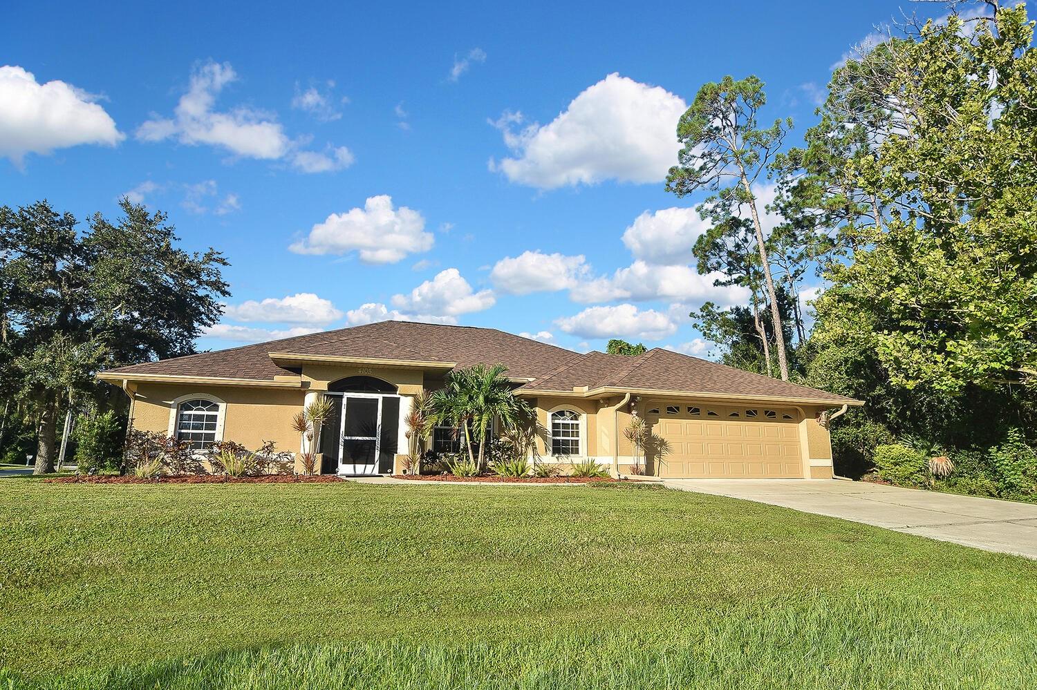 Step into comfort and convenience with this beautifully maintained 3-bedroom, 2-bathroom, Oversize 2-car garage pool home, thoughtfully designed for handicap accessibility. Nestled in a quiet, friendly neighborhood, this home offers the perfect blend of functionality and style—ideal for families, seniors, or anyone seeking a seamless living experience. Spacious open floor plan with wide doorways and smooth transitions for easy mobility, Handicap-accessible bathrooms with roll-in shower, and comfort-height fixtures. Modern kitchen with stove with front controls, ample cabinetry, lower cabinet counter with sink. Primary suite with private bath and direct access to the pool area, Screened-in lanai and sparkling pool—with Aqua hydraulic pool lift, perfect for relaxing or entertaining year-round lifestyle. Covered RV/Boat Port with 50-amp electric hook up. Home has clear hurricane shutters, New Roof 2024, new hot water heater 2024, A/C new in 2017
Whether you're downsizing, upgrading, or relocating, this home is ready to welcome you with open arms. Schedule your private tour today and experience the ease of accessible living in paradise!