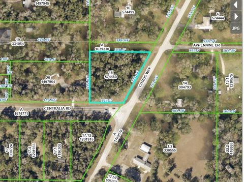 16087 CENTRALIA ROAD BROOKSVILLE FL 34614