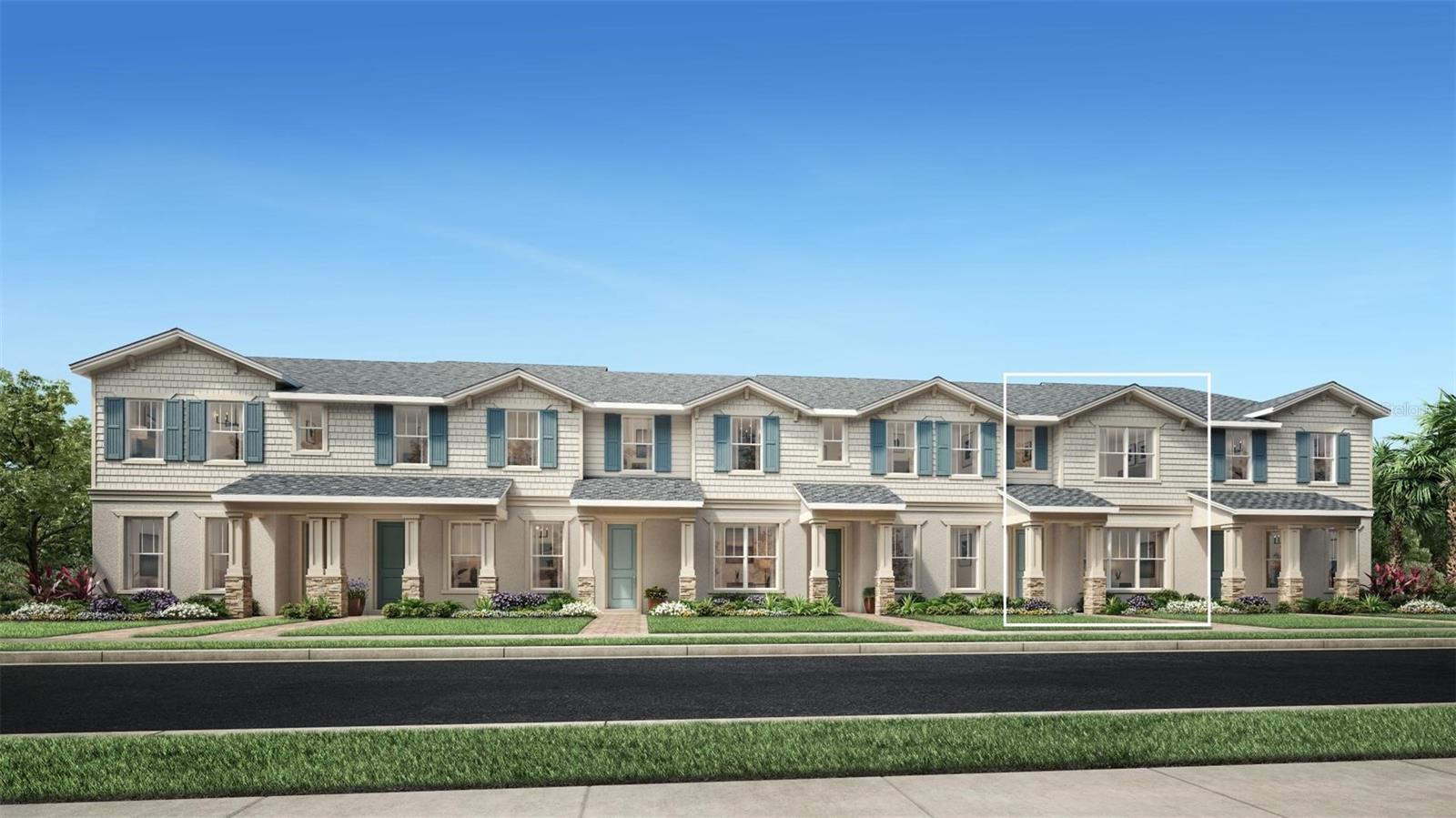 Under Construction. Ready November 2025! This townhome offers 3 bedrooms, 2.5 bathrooms with 1,857 square feet. Upon entering the home you are greeted by a spacious great room, with views to the beautiful kitchen and dining area. This home is loaded will upgrades - 8' tall door ways throughout the first floor, no carpet in the home, upgraded cabinets, countertops and flooring and much more. The kitchen is fully equipped with Whirlpool appliances, and a large center island. From the dining room you have access to a paver courtyard and the detached 2-car garage. The primary bedroom is highlighted by a large walk-in closet and a private bath with dual vanities and separate shower. Beyond your doorstep, enjoy access to incredible resort-style community amenities including a beach-entry pool with lap lanes, a state-of-the-art fitness center, yoga room, clubhouse, tennis and pickleball courts, a playground, dog park, and miles of scenic walking trails. Don't miss your chance, call us today for an appointment!