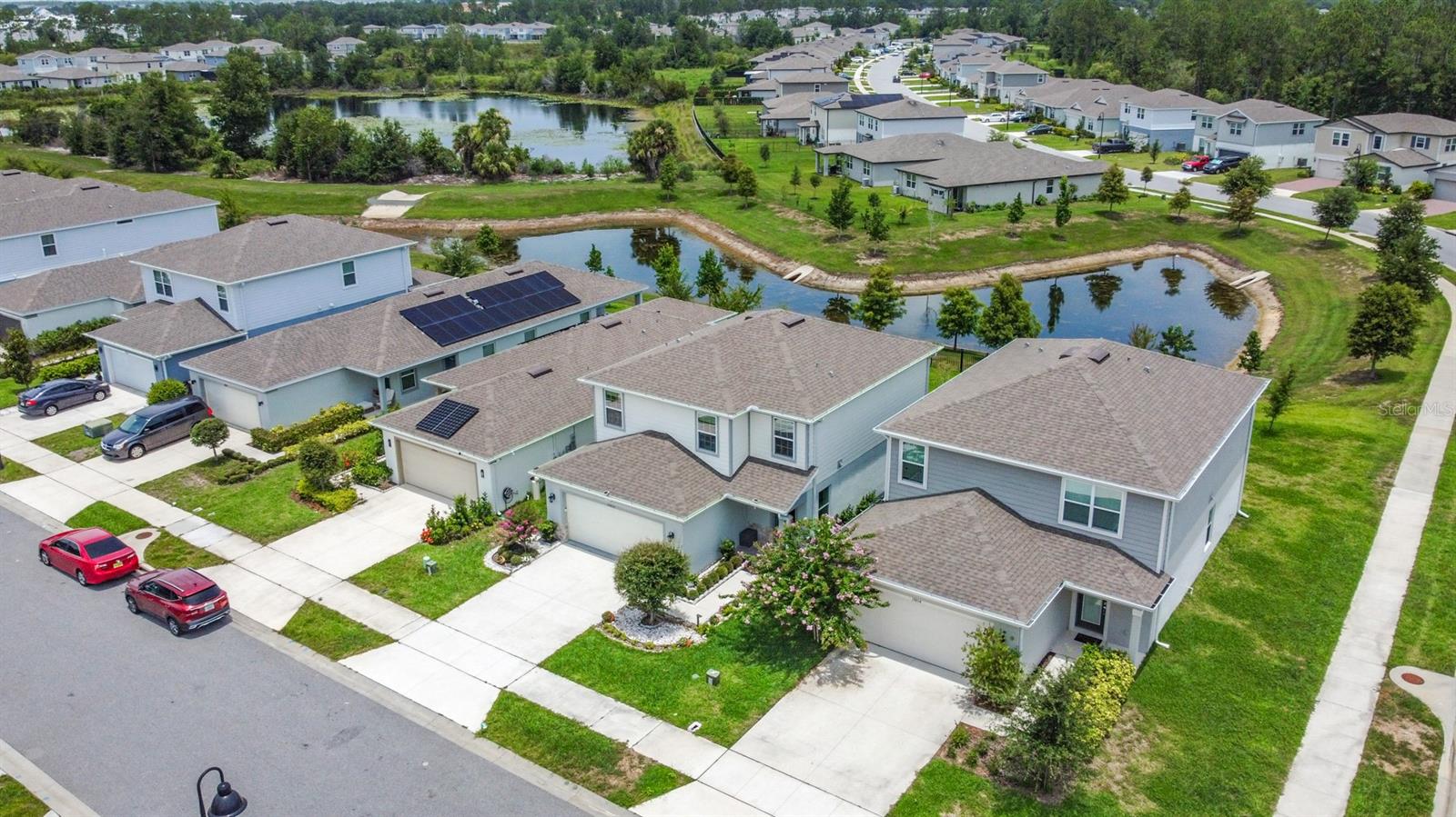 Discover one of the best living opportunities in Central Florida! This beautiful designed home offers an open floor plan with updated flooring, stylish light fixtures, and a spacious covered and screened lanai overlooking a serene pond. The modern kitchen features light cabinetry and stone countertops, adding both elegance and functionality.
The generously sized backyard provides plenty of room to enjoy outdoor living. Within the community, residents benefit from exceptional amenities including a clubhouse with a swimming pool, playground, and secure gated entrances.
Conveniently located just steps away from shopping, dinning, and a top rated K-8 school, and only 15 minutes from Disney, this home combines comfort, style, and unbeatable location. Don't miss the chance to call this remarkable property your own!
Location, Lifestyle, Luxury - This home has it all. A must see!