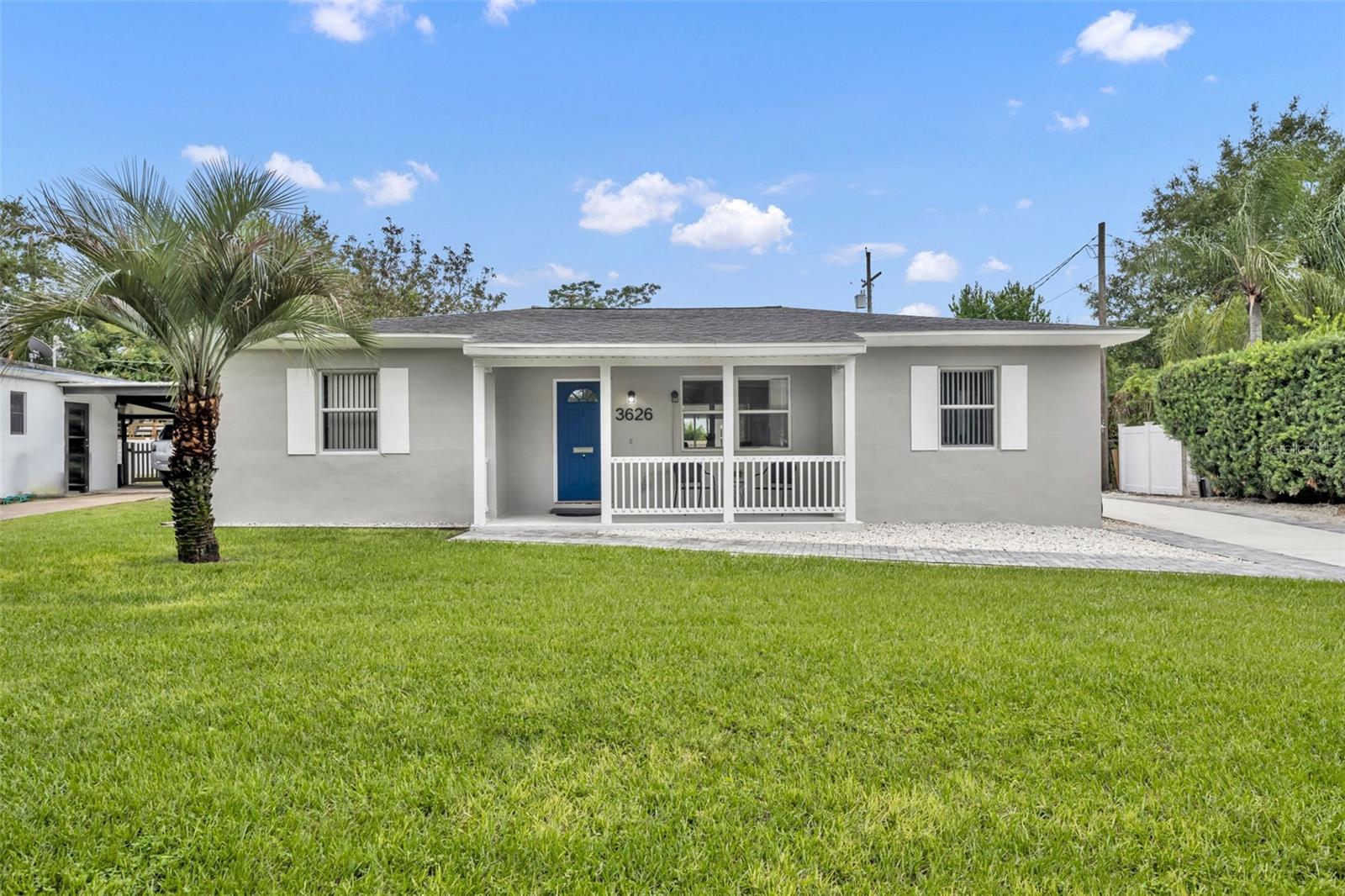 One or more photo(s) has been virtually staged. Located in the heart of Orlando’s highly sought-after Audubon Park neighborhood, this 3-bedroom, 2-bathroom home combines charm, potential, and an unbeatable location. Homeowners are drawn here for the top-rated Audubon Park K-8 and Winter Park High School, as well as the solid construction and character these homes are known for.Set on a spacious lot with a large fenced backyard, there’s plenty of room to create your dream outdoor oasis, including the perfect spot for a future pool. Inside, the split floor plan offers privacy, with the primary bedroom featuring an ensuite bathroom.The home itself has great bones and is ready for your personal touch. Recent improvements include a brand-new WestShore bathroom, new waterproof laminate flooring (with original terrazzo underneath), all new kitchen appliances and Blue Nebula quartzite counters, new UV protection kit for AC with lifetime warranty on power packs, custom exterior Bahama shutters, a new picture window in the living room, new water heaters, fresh sod with a complete irrigation system, and a large new driveway with paver accents.One of the home’s most unique features is the oversized 700-sqft garage; a rare find in this neighborhood. With electric, plumbing hookups with water heater, and its own window-unit AC, it’s ideal for a future garage apartment with income potential, a workshop, or even a home gym.Living here means being just minutes from East End Market, Winter Park, Baldwin Park, the Milk District, and some of Orlando’s best Michelin-recognized restaurants, all while enjoying the quaint, tight-knit feel of Audubon Park.Don’t miss this rare opportunity—homes with this combination of 3 bedrooms, 2 bathrooms, a large garage, a split floor plan, and room for a pool in Audubon Park never last long!