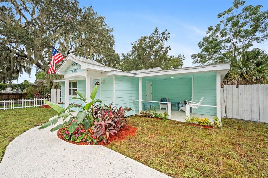 1922 Quintessential Mount Dora Historic Fairytale Cottage. within Walking Distance to Downtown Mount Dora, Uptown Mount Dora and Lake Dora. This utterly breathtaking 3 bedroom, 2 bathroom home is an historic cottage and yet it is 100% updated to the minute, creating your dreamy forever home.  Nothing could be done to the home to make it more perfect. 
Brand new: Roof, Kitchen, Bathrooms, Water heater, Floors, Doors, Appliances, Kitchen cabinets, Farmhouse sink, Faucets, Vanities, Paint of Interior and Exterior, Air Conditioning, Ceiling Fans, Chandeliers,  Driveway, Landscaping, Sod, Raised flower beds and Fencing.  All this while still maintaining some ancient features such as the 100 year old door handles and door knocker. The pretty front porch welcomes you to rest.  Nestled on a street filled with adorable like-time cottages, you can walk out your door and stroll up a block to the Baseball field, continue to the Breweries, restaurants and day/evening entertainment spots.  Continue your stroll to beautiful Lake Dora with its Marina, boat slip and all the boating, fishing, jet skiing and tour boats.  Turn to your left and immerse yourself in the ancient, shaded rich trails of the Mount Dora Boardwalk and Lighthouse. Turn to your right and you will find yourself in the iconic Downtown Mount Dora town that has been described as one of the most beautiful towns in the USA with its Cafes, Restaurants, Bookstores, Strolling Musicians, Art Festivals, Art Galleries, Sailing Regattas and Pet Festivals.  The Historical Lakeside Inn, the oldest continuously operating Hotel in Florida with its waterfront walks, little lakeside beach, poolside bar and historical restaurant greets you on your walk.  There are smiling faces, friendly neighbors, clubs, families, great schools and culture of depth in this stunning community and this home is in the heart of it all.  Buying a home in Downtown Mount Dora offers a lifestyle sought after by many but achieved by few.   Please watch Virtual Tour with Click to Listen
There is a fully buildable lot next door of identical proportions to the one this home sits on which is available for $65,000.
Seller is Florida  Licensed Real Estate Broker