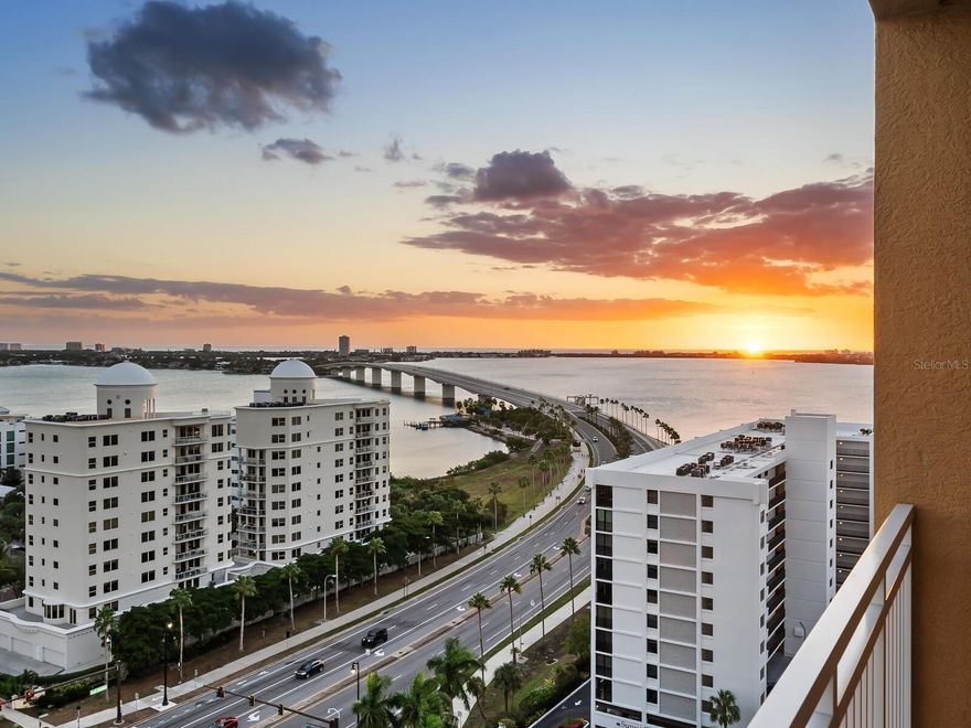 This is a rare opportunity to behold panoramic city and bay views from East to West! You’ll get to watch stunning sunrises bathing downtown Sarasota in a golden glow, enjoy the sun dancing on the water at midday, and finish with unbelievable sunsets over the Ringling Bridge. This incredible residence has it all with 15th floor views, 4 bedrooms, 4 full bathrooms, 3,751 sq ft, 10'8" ceilings, 2 parking spaces (one with an EV charging station), strategically perfect downtown location, stunning modern renovations, and the world-renowned service of the Ritz-Carlton. Quality abounds with diamond honed travertine floors throughout, solid core doors, remote control blinds, Brazilian quartzite countertops, Moen & Grohe faucets, newer GE Monogram kitchen appliances including a double built-in oven and 36” induction cooktop, Aquapure whole home water filtration system, soft close cabinetry, new designer LED lighting, paneled Sub-zero refrigerator, Zep 24” wine cooler in the wet bar, private elevator lobby, and two custom designed master walk-in closets. With a fresh coat of paint throughout, both HVAC systems replaced in 2021 and a new Rheem hot water heater in 2020, this residence is truly MOVE-IN READY!!! The Tower Residences is equipped to deliver the legendary Ritz-Carlton service including concierge services, a dedicated management team, 24-hour in-residence dining and VIP status at all the Ritz-Carlton hotels world-wide. Amenities include a state-of-the-art fitness center with sauna, steam baths, and massage rooms; large social and recreation rooms; private movie theater; heated pool and spa with an expansive pool deck, outdoor entertaining area with a gas fire table and BBQ grills. As if all of this wasn’t enough, this residence is also located in the cultural mecca of Downtown Sarasota, surrounded by and abundance of the arts, a variety of restaurants, incredible shopping, impeccable entertainment, and a wealth of outdoor activities. What are you waiting for….schedule your private viewing today! Room Feature: Linen Closet In Bath (Bedroom 2). Room Feature: Linen Closet In Bath (Primary Bedroom). Room Feature: Linen Closet In Bath (Bedroom 4).