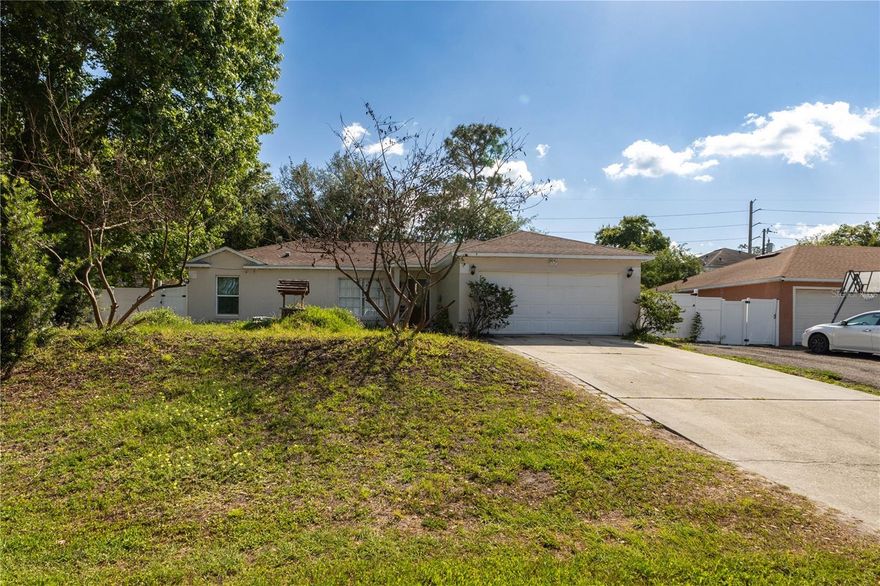 Come and see this beautiful move-in ready home that's full of charm. This 3-bedroom, 2-bath single-family home offers comfort, space, and a functional layout. Inside, you’ll find an open floor plan with vaulted ceilings that create a bright and airy feel throughout. The split-bedroom design provides added privacy, while the spacious primary suite features a walk-in closet.

Step outside to enjoy a large, fully fenced backyard...perfect for entertaining, pets, or relaxing. The property also includes a 2-car garage and sits on an oversized lot, offering plenty of outdoor space.

Conveniently located with easy access to shopping, dining, and major roadways, this home is a great opportunity you won’t want to miss!