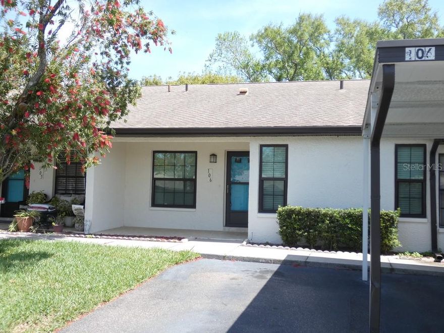 This is a 2-bedroom, 2-bathroom condo located in the established Heather Ridge 55+ community in Dunedin, Florida, and this is in a non-flood zone per the county. The home features vaulted ceilings that enhance the sense of space and natural light throughout, along with no immediate rear neighbor providing added privacy. The home offers a split bedroom floor plan for added separation and functionality, and both bedrooms include walk-in closets for ample storage. A huge Florida room provides additional living space and offers views of a park-like setting next to the pool, creating a relaxing and scenic environment. The property was built in 1987 and provides a practical layout with comfortable living space, No Carpet in this Home, making it a strong option for a primary residence, seasonal home, or low-maintenance lifestyle. The community features sidewalks throughout and power lines below ground, contributing to a cleaner look and a more walkable, well-kept neighborhood environment, and the home is located less than 40 yards from the community pool, making it easy to enjoy the amenities. Heather Ridge is a quiet and well-maintained 55+ community featuring amenities like a pool, clubhouse, and recreational areas, with mature landscaping and a peaceful setting. The location is a strong highlight, with close proximity to Downtown Dunedin, Honeymoon Island, and Caladesi Island, while still offering a relaxed residential feel near shopping, dining, and entertainment. Overall, this property offers a steady and predictable ownership experience with low-maintenance living, a desirable Dunedin location, and strong appeal to retirees and seasonal residents, with the main value drivers being interior updates, condition of major systems such as the AC and water heater, and the specific position within the community. Please view two videos: Tour 1 & Tour 2
