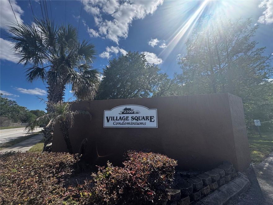 One or more photo(s) has been virtually staged. Welcome to this beautiful 1-bedroom, 1.5-bath condo located in Village Square Condominiums! 
Situated on the first floor for easy access, this charming one-story unit features laminate flooring throughout and a fresh coat of paint, creating a clean and move-in-ready feel.

Enjoy a functional layout with a spacious bedroom, a convenient half bath for guests, and a comfortable living area that opens to a private porch—perfect for relaxing or enjoying your morning coffee.

Village Square offers great amenities, including a community pool, on-site laundry facility, and a clubhouse (The Village Queen) available for private events and gatherings.

Ideal for first-time buyers, downsizers, or investors—don’t miss this opportunity to own a low-maintenance condo in a well-established community!