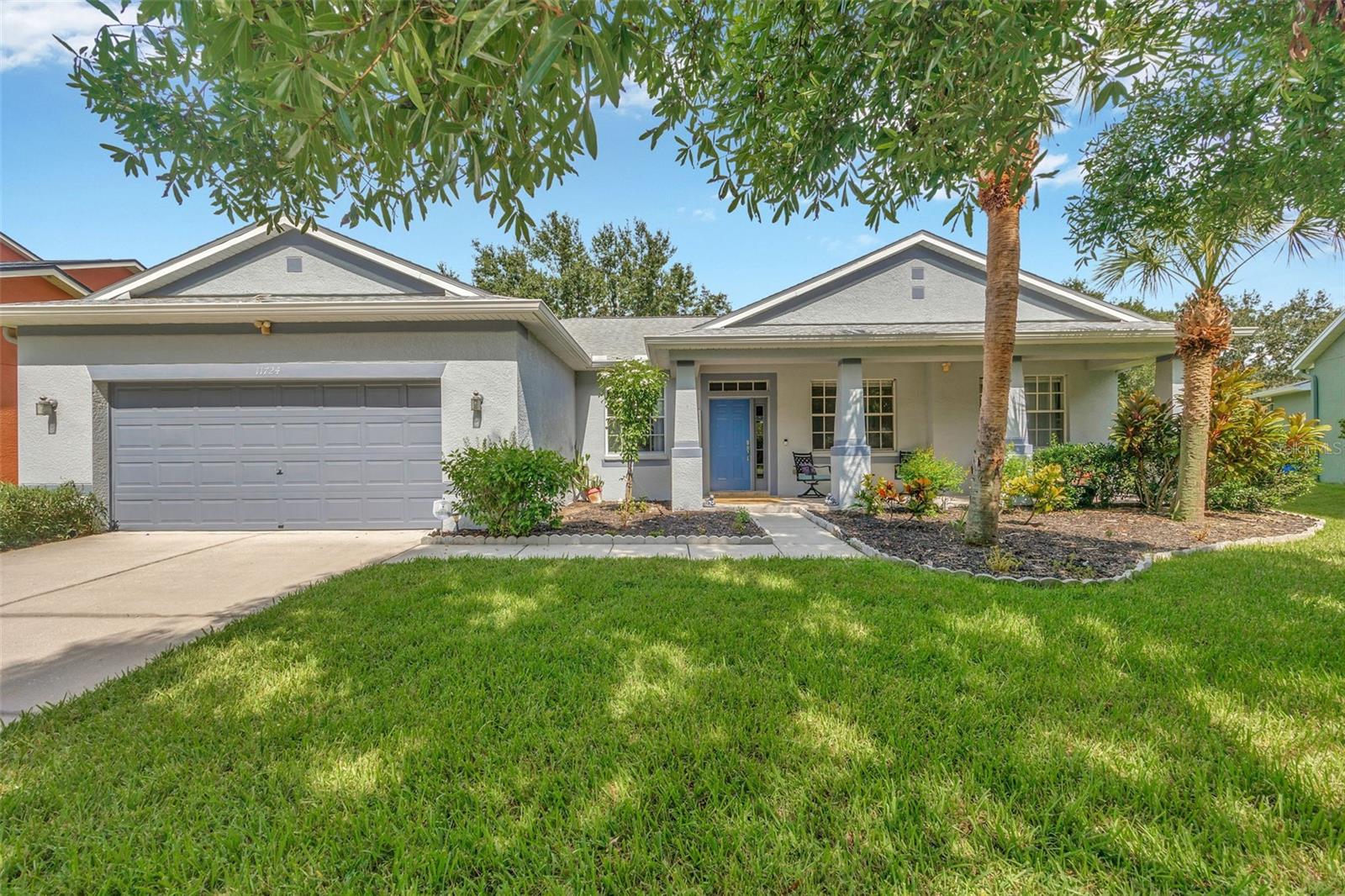 Welcome to the great neighborhood of Rivercrest, located in Ramble Creek and situated in the heart of Riverview, FL! Peace of mind comes with having a NEW ROOF IN 2020, NEW HVAC IN 2022, NEW WATER HEATER, and KITCHEN AND PRIMARY ENSUITE BATHROOM UPGRADED IN 2024! Also, this property is eligible for 100% FINANCING with participating lenders!!! Aside from the spacious room sizes in this beautiful 4 bedroom, 3 bathroom home, you are sure to love the incredible architectural details and ease of living! As soon as you pull into the driveway, you’ll be greeted by lovely garden beds and a large covered, pavered front porch, perfect for your morning coffee and quiet conversation. Upon entering this fabulous home, you’ll immediately feel the expansiveness of the main living areas, from the arched openings to the soaring 12-16 foot ceilings, tiled floors, and clear sightlines provided by the open concept design. An oversized dining room, spacious eat-in kitchen with additional breakfast bar seating, and large living/great room with pocket sliders leading you to the pavered, screened-in lanai and overlooking the totally private back yard will tell you this is a perfect home for entertaining friends and family! The EXTRA LARGE KITCHEN truly is the heart of this home, featuring stainless steel appliances, tons of cabinetry with 42' uppers to store all of your kitchen gadgets, Corian countertops, an eating area at the front window, and a breakfast bar to keep you connected to everyone in the living/great room! You will also enjoy personal privacy with the split-plan design of this beautiful home! The primary suite encompasses one entire side of the home, while the other three bedrooms and two bathrooms are situated on the opposite side of the home. One of the bedrooms is located right next to the full guest bath, while the third and fourth bedrooms share a full Jack-and-Jill bathroom. The primary suite opens to the pavered screened-in rear lanai and has plenty of room for a nice, private sitting area. The upgraded ensuite bathroom has everything you could need! With a spacious garden soaker tub, separate shower, and dual-sink vanity with plenty of storage, this could be your personal oasis! Just through the primary bathroom is the HUGE walk-in closet where you can have as many clothes and shoes as you desire! The recent updates will give you peace of mind knowing the large-money items have already been done for you! Some of the incredible community features include a huge playground, walking trails, park, multiple swimming pools, and a tennis court. This community is conveniently located with easy access to schools, shopping, grocery, dining, and a quick commute to I-75 for great accessibility to MacDill AFB, downtown Tampa, The Bucs Stadium, the Rays Stadium, and some of the best concert venues on the Gulf Coast! SELLER IS MOTIVATED! Schedule your private showing today!
