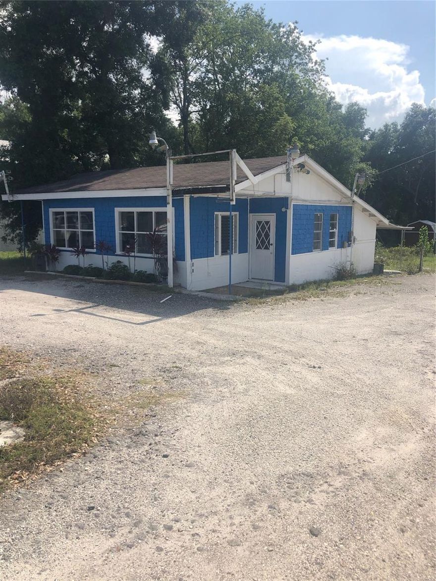 This 1,513 SF freestanding building is located on a 9,173 SF C2 zoned lot on busy Hwy 301 in between Dade City and Zephyrhills and is the former home of Hillside Auto Sales. The building has a small office in the front, as well as a rear storage room and open canopy area for car sales. With great visibility, and over 22,500 VPD traffic count, this location is perfect for another car lot or a variety of other retail businesses.

Located between Zephyrhills and Dade City in Central / NE Pasco County east of Lake Gilbert, a small and serene lake bordered by pine forest to the west and an easy commute to Dade City, Zephyrhills, Brooksville, Land O Lakes, Lutz, North Tampa, and New Tampa.