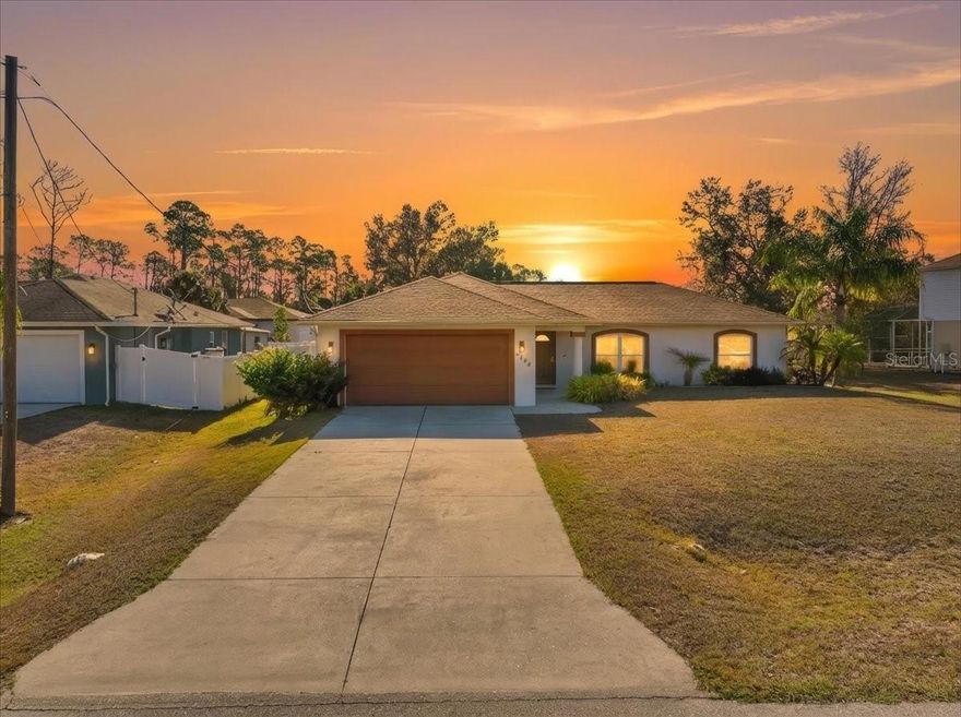 Welcome to your slice of Florida living! This beautifully maintained 3-bedroom, 2-bath home offers the perfect combination of comfort, style, and value in a quiet residential neighborhood.

Built in 2004 and featuring approximately 1,241 square feet of living space, this thoughtfully designed home showcases a desirable split-bedroom floor plan and an open living area that feels bright and inviting from the moment you walk in. The spacious great room flows seamlessly into the kitchen and dining area—ideal for everyday living and effortless entertaining.

The kitchen is enhanced with granite countertops and modern finishes, while updated flooring and fresh interior touches add a clean, move-in-ready feel throughout. The private primary suite offers comfort and functionality with its own full bath, while two additional bedrooms provide flexibility for guests, family, or a home office.

Step outside to a generously sized lot with plenty of room to create your dream outdoor space—whether that’s a future pool, garden, or extended patio area. Perfectly situated near shopping, dining, schools, and major roadways, this home delivers both tranquility and accessibility. Whether you're a first-time buyer, seasonal resident, or investor, this is an opportunity you won’t want to miss.

Schedule your private showing today!