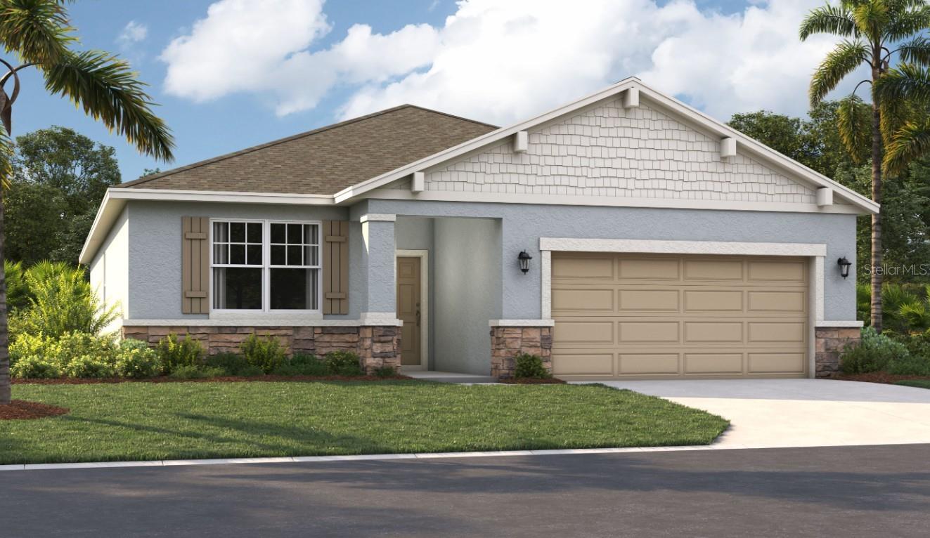 One or more photo(s) has been virtually staged. Under Construction. Ready for the Florida lifestyle? You'll love living at Silver Lake Pointe, where you'll be just minutes from all the shopping, dining, and entertainment options, with easy access to downtown Leesburg and Mount Dora. Plus, you'll have three main lakes and beautiful Silver Lake right in your backyard, and plenty of nearby parks and golf courses to provide endless recreational options! Get ready to enjoy the sunny days ahead at the on-site amenities, including a pool, cabana, and playground.
The Seaton is the perfect home for any buyer. Step out the front door or through the two-car garage and enjoy a spacious and bright living room with an open kitchen overlooking the family room, and access to a large covered deck for those who enjoy outdoor activities or entertaining! This ideal layout features three bedrooms, three bathrooms, a laundry room, and much more. The secluded primary suite offers all the privacy you need; dual sinks, a large closet, and extra linen storage give you the feeling that nothing else matters except comfort and relaxation. Get ready to settle down somewhere special! New construction could be just what you're looking for!