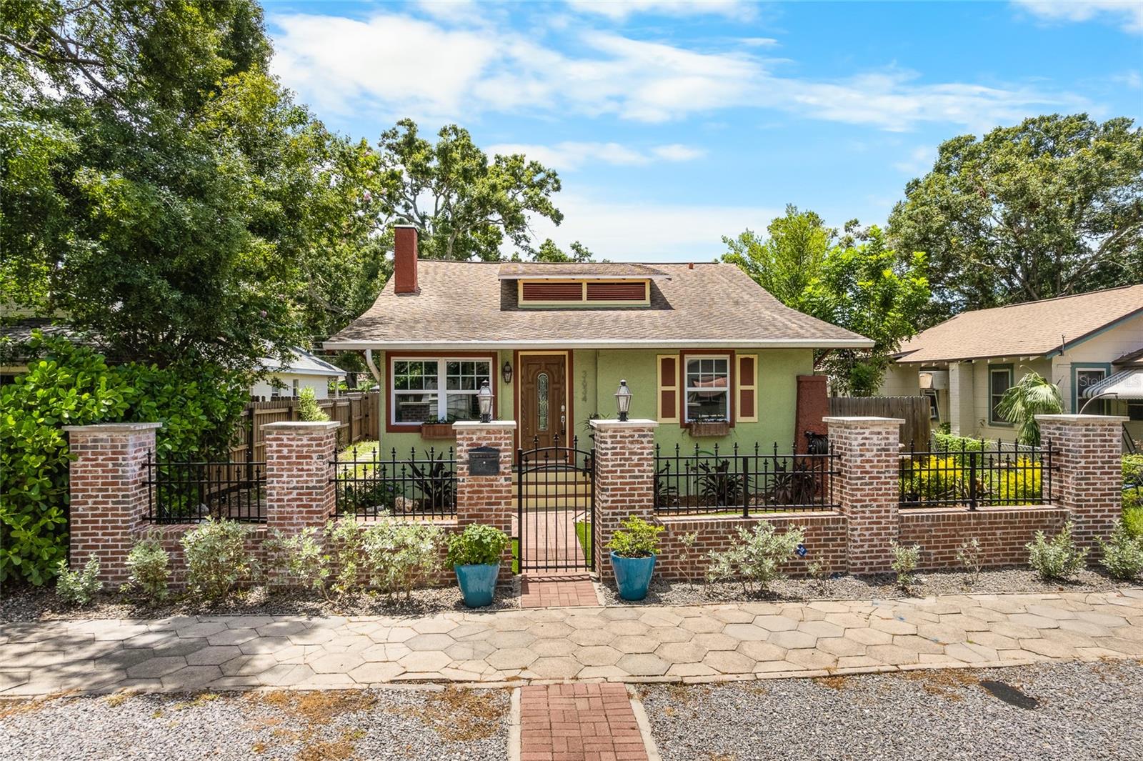 Step into the charm of this classic 3-bedroom, 2-bath bungalow, seamlessly blending vintage appeal with modern amenities. Available for immediate annual lease, this bright and comfortable home offers the best of both worlds. Enjoy the convenience of being just 10 minutes from beautiful beaches, vibrant local shops, diverse restaurants, art galleries, and the trendy energy of Downtown St. Pete. Relax in the fenced backyard, perfect for quiet mornings and serene evenings. This property also includes off-street parking with convenient alley access. Up to two small pets are welcome. Tenant is responsible for all utilities, while the landlord covers grounds maintenance and pest control.