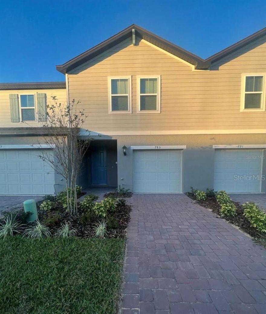 This amazing new property is available to move in NOW! The kitchen overlooks the spacious great room, retreat to your luxurious primary suite upstairs with an oversized walk-in closet, standing shower, and dual sinks in the bath. Nearby you will have theme parks as Walt Disney World. The community is close to I-4, SR-417, US-17. You can be living in this brand new property.