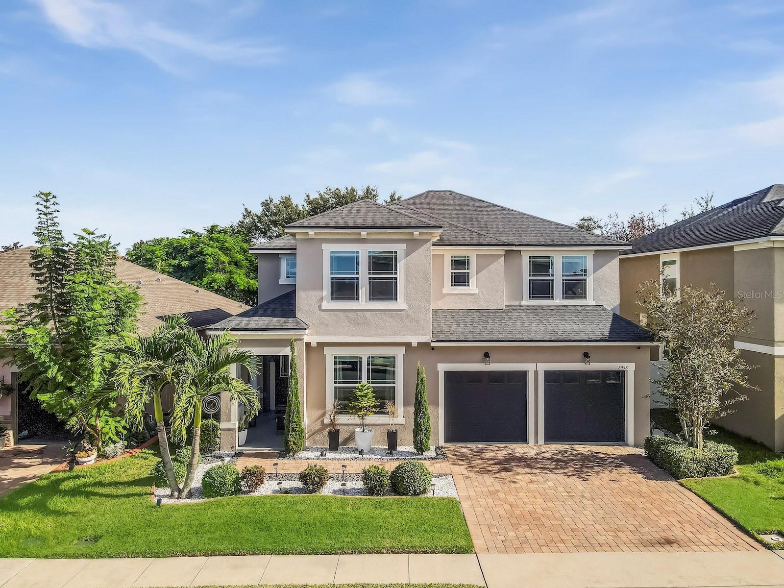 One or more photo(s) has been virtually staged. Welcome to paradise in the heart of Florida! Located in the exclusive gated community of Sera Bella, this stunning property provides everything you’ve ever dreamed of — location, elegance, and lifestyle. Less than 15 minutes from Orlando International Airport and under 20 minutes from world-famous theme parks, this home represents a perfect investment opportunity thanks to its prime location, ideal as a primary residence, vacation home, or income-producing property. Surrounded by shopping centers, supermarkets, stores, restaurants, and all kinds of services, this area is truly privileged. The backyard is a true tropical oasis with a beautiful gazebo, ambient lighting system, and surround sound throughout the home, including the outdoor area — perfect for relaxing and entertaining with family and friends. Its modern design combines comfort, spaciousness, and carefully selected details that make it one of a kind. The Sera Bella community includes a security gate, swimming pool, and recreational areas for the whole family. Living here means enjoying a peaceful and safe environment with quick access to major highways, excellent connectivity, and the best entertainment Central Florida has to enjoy. This is the home and investment you’ve been dreaming of — ready for you in an unbeatable location! Hablamos español.