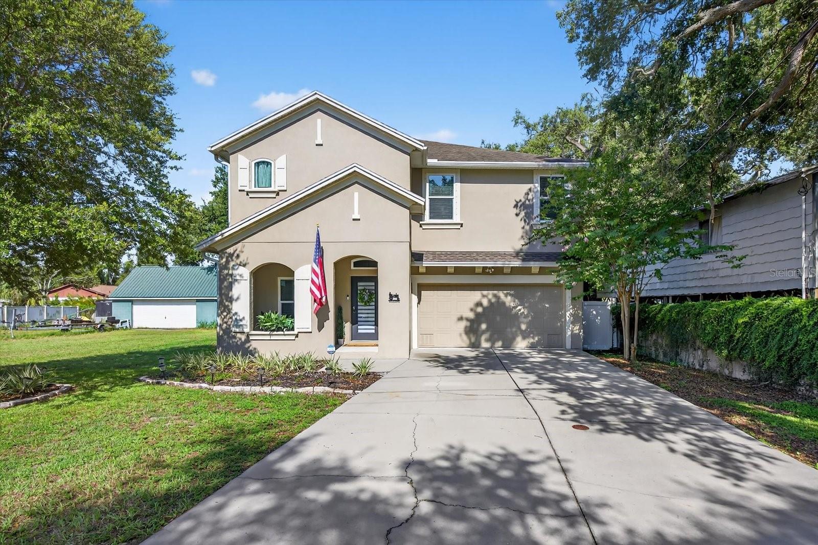 This beautifully updated home offers comfort, style, and modern convenience. Step into your private backyard oasis featuring a newly screened back porch overlooking the heated saltwater pool with spillover spa, surrounded by pavers and turf. There is a new pool pump and pool automation system that can easily be controlled from your phone. Inside, the kitchen shines with sleek stainless steel kitchen appliances (2023), complete with smart, programmable features also controllable right from your phone. The home features fresh paint and all new lighting, plus an electric fireplace adds instant ambiance with the flip of a switch. The spacious primary suite offers a walk-in closet, garden tub, and walk-in shower for a true retreat experience. With four bedrooms, plus a downstairs office and upstairs bonus room, there’s plenty of space to fit your lifestyle. All newer PGT impact windows (2023) throughout provide safety and energy efficiency. Additionally one of the two A/C units was replaced in 2023. Just minutes from MacDill Air Force base, shopping, restaurants, boat ramp, marina and schools. Step inside and forget the hustle and bustle of downtown Tampa that is just 10 minutes from your front door. This home did not flood or experience any damage during Hurricane Helene or Milton.