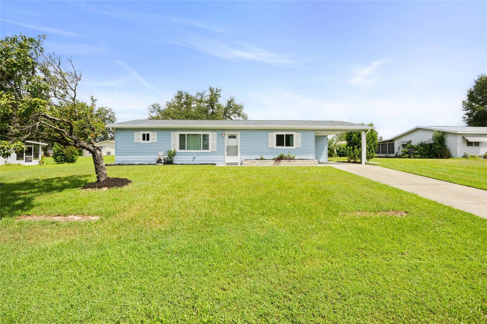 Welcome to low-maintenance living in the highly desirable 55+ community of Spruce Creek North, ideally located in SW Ocala! This charming 2-bedroom, 2-bath home offers a bright and spacious Florida Room, a 1-car carport, and sits on a beautifully landscaped, easy-to-maintain ¼-acre lot. Recent upgrades include a new roof (2022), A/C (2021), and a newer hot water heater, giving peace of mind to the next owner.
The interior features a functional split-bedroom floor plan, with the owners suite offering an en-suite bath and walk-in closet, while the guest bedroom provides dual access to a full bath for added convenience. You'll also love the large inside laundry room, washer and dryer included!
Enjoy resort-style amenities for just $118/month, including a clubhouse, pool, fitness center, social clubs, night security patrols, pet-friendly
policies, basic cable, and trash pickup all part of the HOA. Conveniently located near the main entrance on 103rd St Rd, you're just minutes from SW Ocala's best shopping, dining, and medical centers.
Financing options include Cash, Conventional, FHA, and VA. Home is move-in ready, professionally cleaned, and perfect for someone who values comfort, community, and convenience.