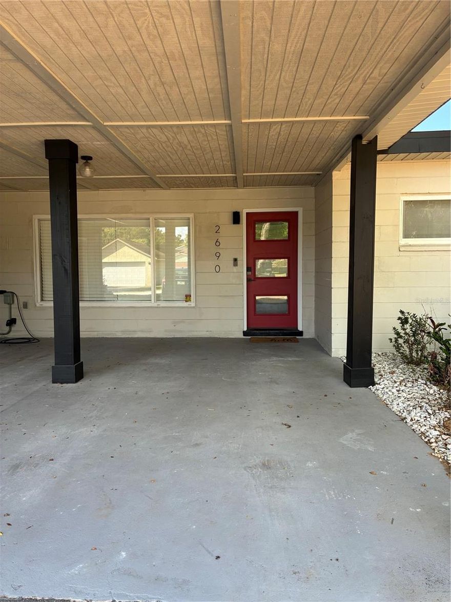 This well-maintained 3-bedroom, 2-bathroom home features several recent upgrades inside and out. Enjoy a brand-new back porch overlooking a freshly sodded backyard, complete with a newly installed sprinkler system to keep the landscape lush year-round. The home’s A/C system is equipped with a UV lamp installed just one year ago for enhanced air quality. Additional major improvements include new A/C ductwork, a septic tank, updated sewage lining, and a brand-new pool and driveway—offering peace of mind and modern convenience for years to come.