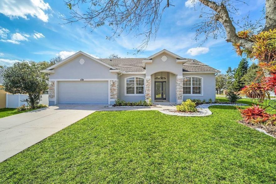 Welcome to this beautifully maintained home located in the desirable Somerset Estates community in Clermont! This move-in ready property offers the perfect blend of comfort, space, and convenience in one of the area’s most sought-after neighborhoods. The home features 4 spacious bedrooms and 2 bathrooms, plus a versatile flex space that can be used as a home office, study, or playroom. A separate dining area provides the perfect setting for family dinners and entertaining guests. The renovated kitchen serves as the heart of the home, offering modern finishes and great functionality for everyday living. The interior showcases ceramic tile throughout the main living areas and cozy carpet in the bedrooms. Pride of ownership is evident throughout the home, which has been very well maintained and cared for. New roof (2023). Step outside into your private backyard retreat featuring a fire pit and plenty of space for outdoor gatherings, relaxing evenings, and family activities. Residents of Somerset Estates enjoy access to a community pool and a welcoming neighborhood atmosphere. The home is also conveniently located just minutes from highly rated Lake County schools, shopping, dining, and major roadways. One of Clermont’s main parks is located just about two minutes away, offering soccer fields, baseball fields, playgrounds, and recreational areas for the whole family to enjoy. Don’t miss this incredible opportunity to own a well-maintained home in a prime Clermont location. Schedule your private showing today!