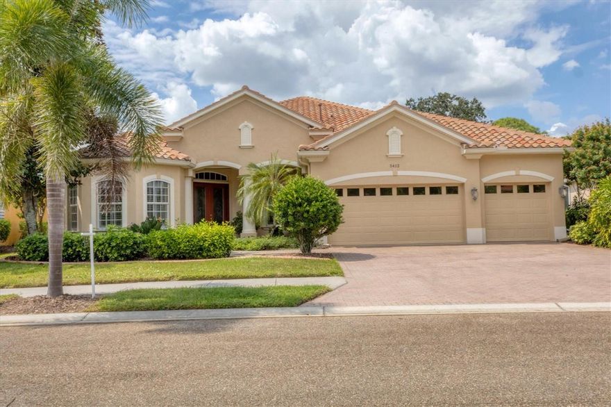 HERON CREEK GOLF & CC Extremely **MOTIVATED SELLER** ready to downsize! Welcome to “Creekside Haven,” a casually elegant 4-BED, 3-BATH /POOL home with a 3-CAR GARAGE, perfectly situated on a peaceful quarter-acre preserve homesite with Peek-A-boo views of Creek #5 . Surrounded by lush tropical foliage framed in decorative terracotta curbing, this home invites you in with a pavered drive and walkway that lead to grand double etched-glass doors. Every detail whispers serenity and sophistication—a true sanctuary in paradise. Inside, graceful tray ceilings, curved architectural arches, & abundant natural light highlight the home’s open, airy design. Easy-care ceramic tile flooring flows throughout the main living areas, complemented by rich engineered hardwood in the bedrooms and office. Lovely custom window treatments and classic plantation shutters adorn the windows, adding timeless charm. The updated kitchen is a chef’s delight, featuring stunning granite countertops, solid wood cabinetry, SS appliances inc NATURAL GAS cooktop, & a generous center island that offers both workspace & gathering space. A cozy dinette overlooks the pool, while a formal dining room at the front of the home is perfect for hosting special occasions. The home flows seamlessly from room to room, beginning with a bright & inviting gathering space that opens to the great room, where cascading sliders lead to the lanai and your private pool oasis framed by tranquil preserve views. A private office or den just off the gathering room provides a peaceful place to work, read, or relax. The primary suite enjoys direct access to the pool and a spa-inspired ensuite bath with a garden tub, walk-in shower, and dual vanities. Guests will appreciate a two-bedroom suite with adjacent full bath, while the fourth bedroom and convenient pool bath offer flexible options for additional guests, hobbies, or crafts.
The home’s soothing neutral palette, crown molding, and many unique architectural features lend a sense of casual refinement, while thoughtful updates enhance both comfort and peace of mind. Recent improvements include a NEW TILE ROOF  (2023), LANAI RESCREEN  (2023), NEW garbage disposal, microwave & dishwasher, updated walk-in shower in the guest bath, enhanced landscape lighting and curbing, and a NEW GAS POOL HEATER (coming soon). A WHOLE-HOUSE GAS GENERATOR that powers both the home & the pool, while REMOTE HURRICANE SCREEN at the front door and rear lanai and ACCORDION on remaining windows ensure the home is storm-ready. Creekside Haven is truly a casually elegant retreat—beautifully maintained, thoughtfully updated, and perfectly positioned within one of Southwest Florida’s most desirable gated golf and country club communities—Heron Creek Golf & Country Club, where nothing compares. Heron Creek offers exceptional amenities including a 21,000 sq ft clubhouse, 27 holes of Championship golf Arthur Hills design, resort style pool & spa, a robust social activity calendar, fitness center, Tennis courts & formal & casual dining options! Club Membership is required with 3 membership levels offered beginning at $276/month *NO CDD FEES * LOW HOA FEES include lawn care, trimmings, mulching, irrigation, FIBER OPTIC/ TV/ HIGH-SPEED INTERNET & Gated entry, conveniently located w/easy access to I-75 & US-41, Cocoa Plum Shopping, Myakkahatchee Creek trails, WELLEN PARK, Braves Stadium, COSTCO & will be just 3 miles to the new 557 Million SMH Hospital Coming to I-75 and Sumter Blvd!